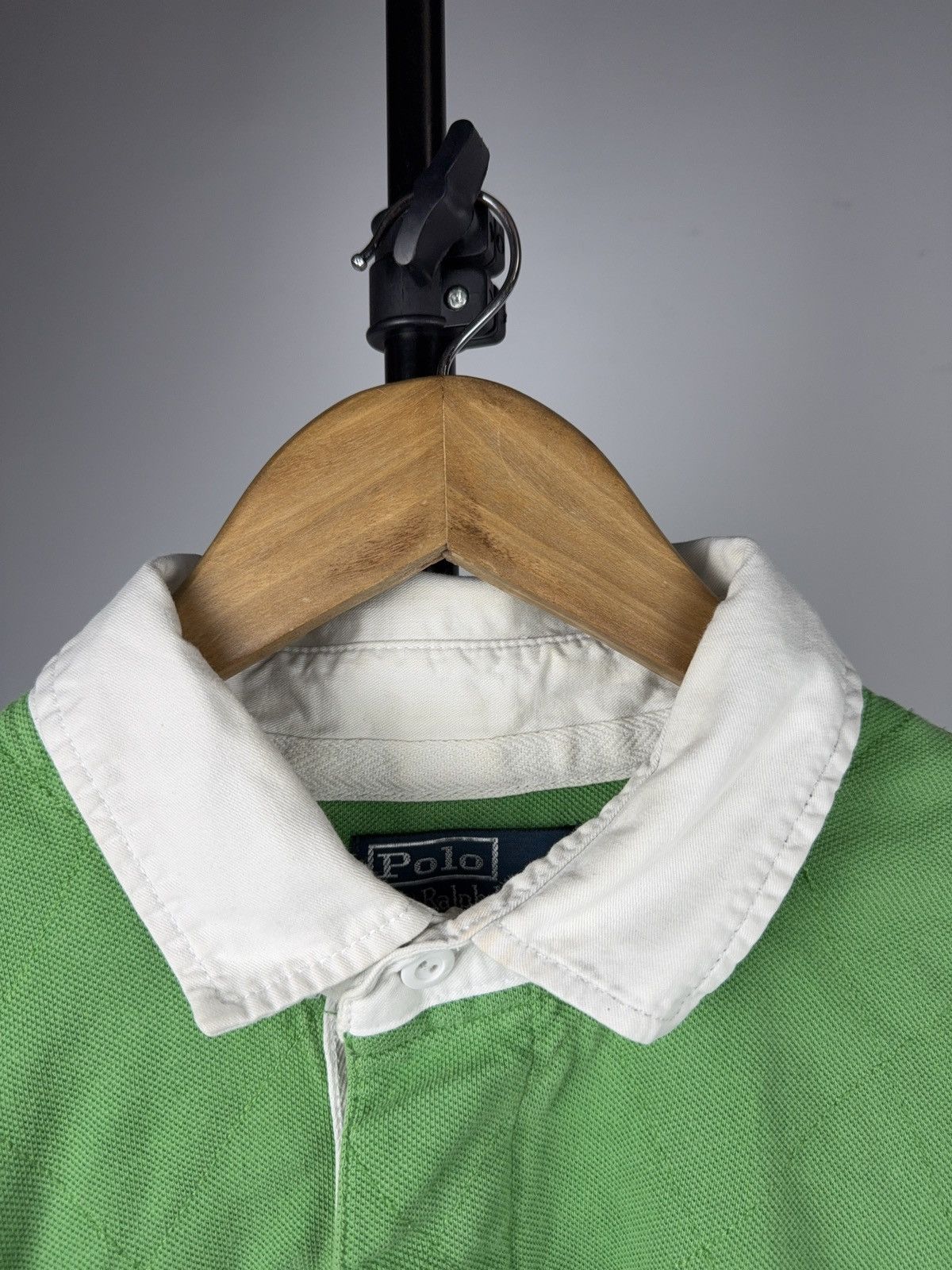 Polo Ralph Lauren 90s Retro Polo Ralph Lauren Big Pony Custom Fit Rugby Polo Size US XL / EU 56 / 4 - 9 Thumbnail