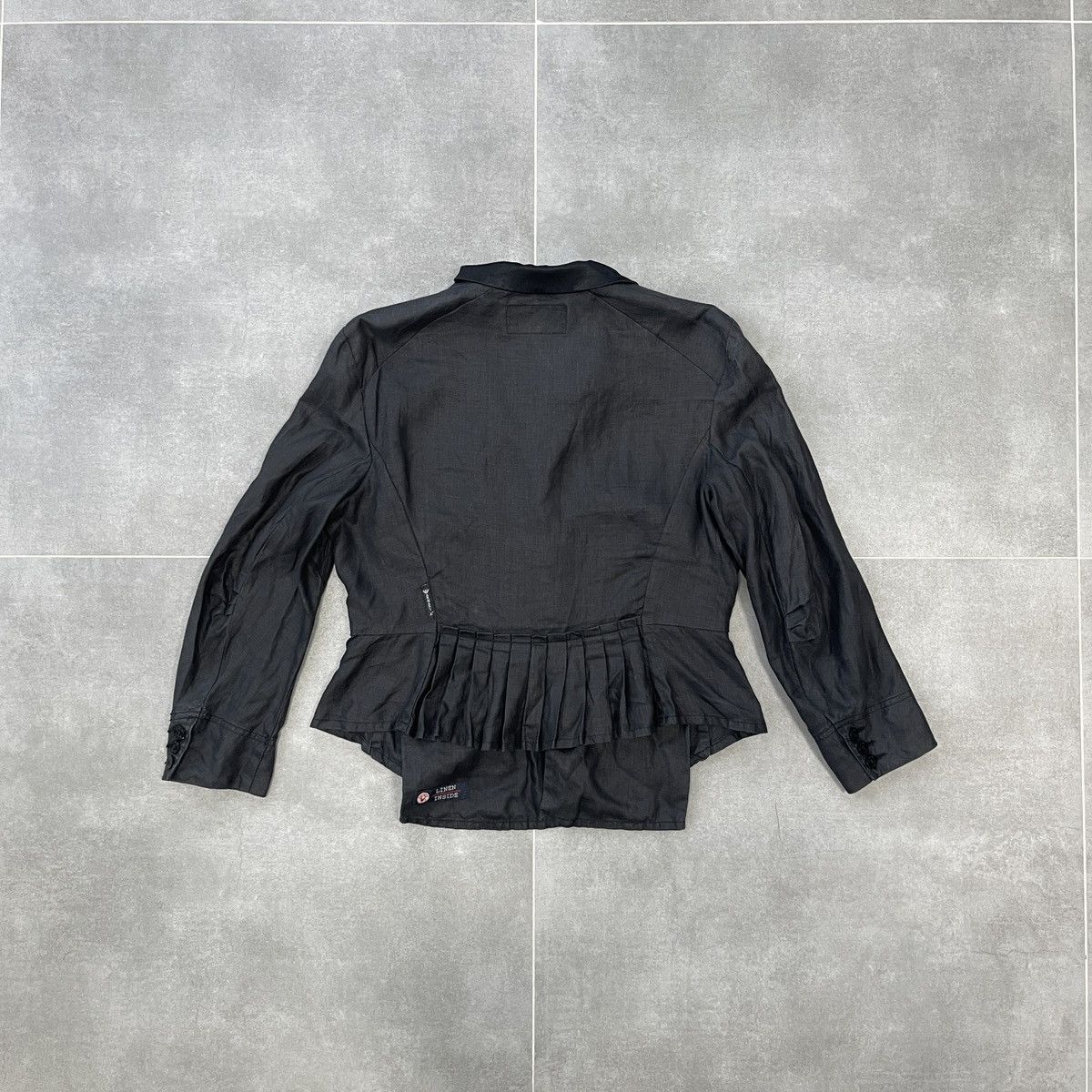 Armani × Vintage Vintage Armani Jeans Linen Blazer Size M Size M / US 6-8 / IT 42-44 - 16 Thumbnail
