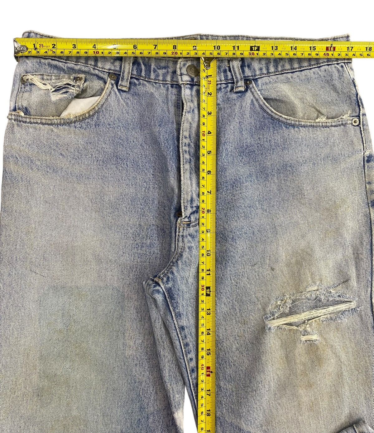 Wrangler Wrangler Acid Blue Wash Distressed Style Loose Jeans Size US 34 / EU 50 - 6 Thumbnail