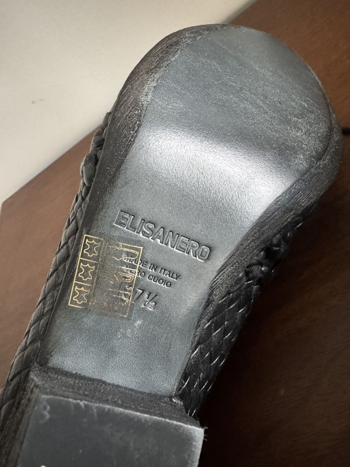 Other Elisanero Hand-Woven Leather Lace-Up Shoes — Black — EU 37.5 Size US 7.5 / IT 37.5 - 5 Thumbnail