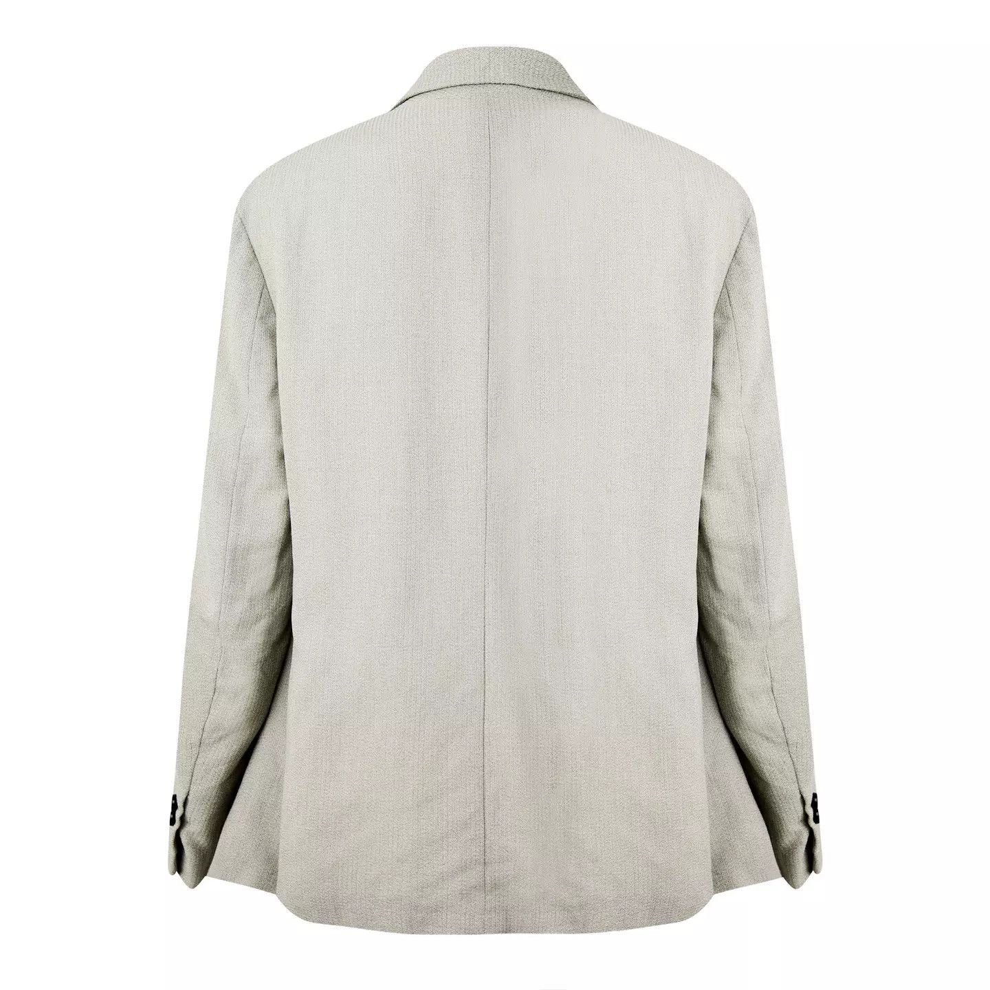 Bottega Veneta o1g2r1mq0426 Mouline Wool Silk Jacket in Bone Size US L / EU 52-54 / 3 - 2 Thumbnail