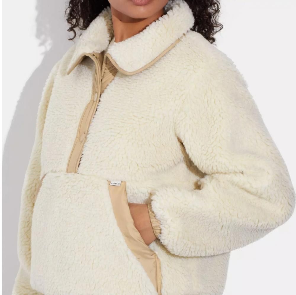 Coach Coach Sherpa Pull Over In Recycled Polyester Authentic Size ONE SIZE - 3 Thumbnail