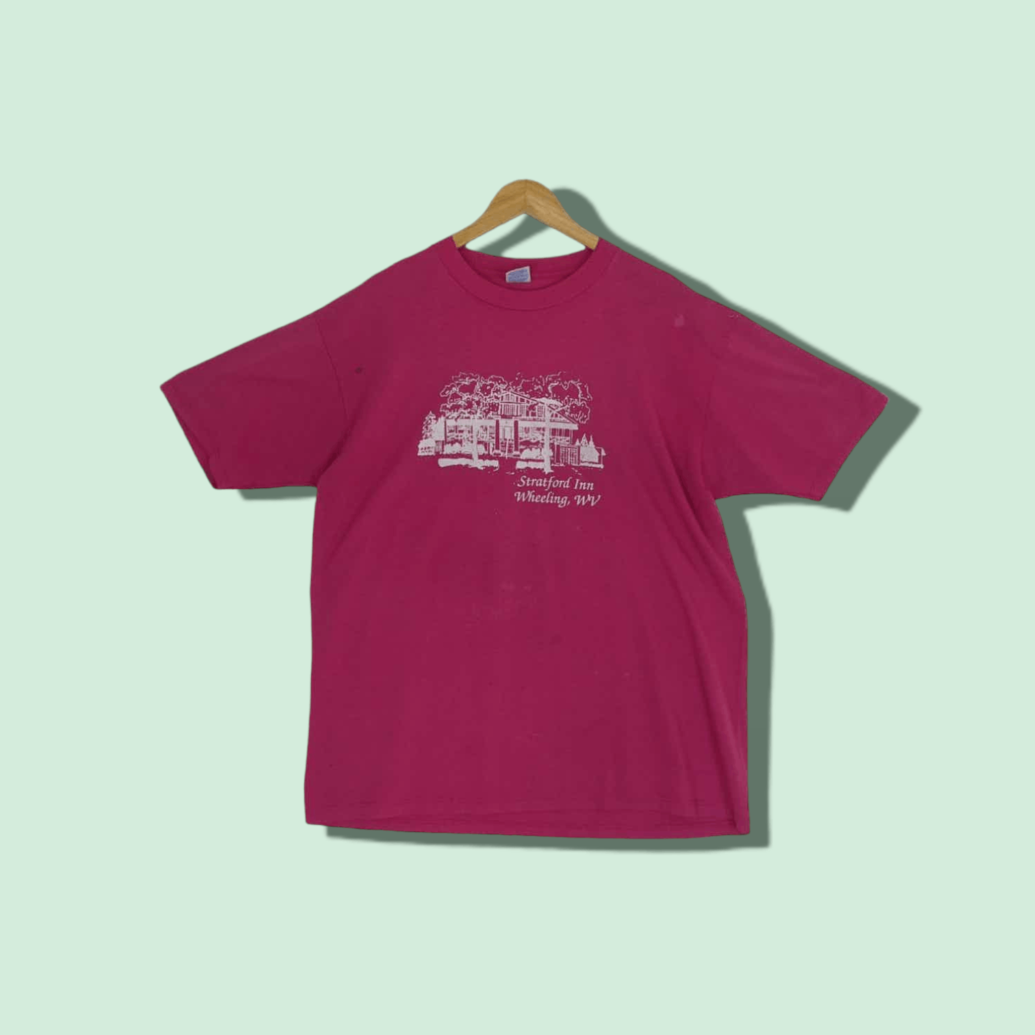 Jerzees Vintage 90's JERZEES Stratford Inn T-Shirt Size US XL / EU 56 / 4 - 1 Thumbnail