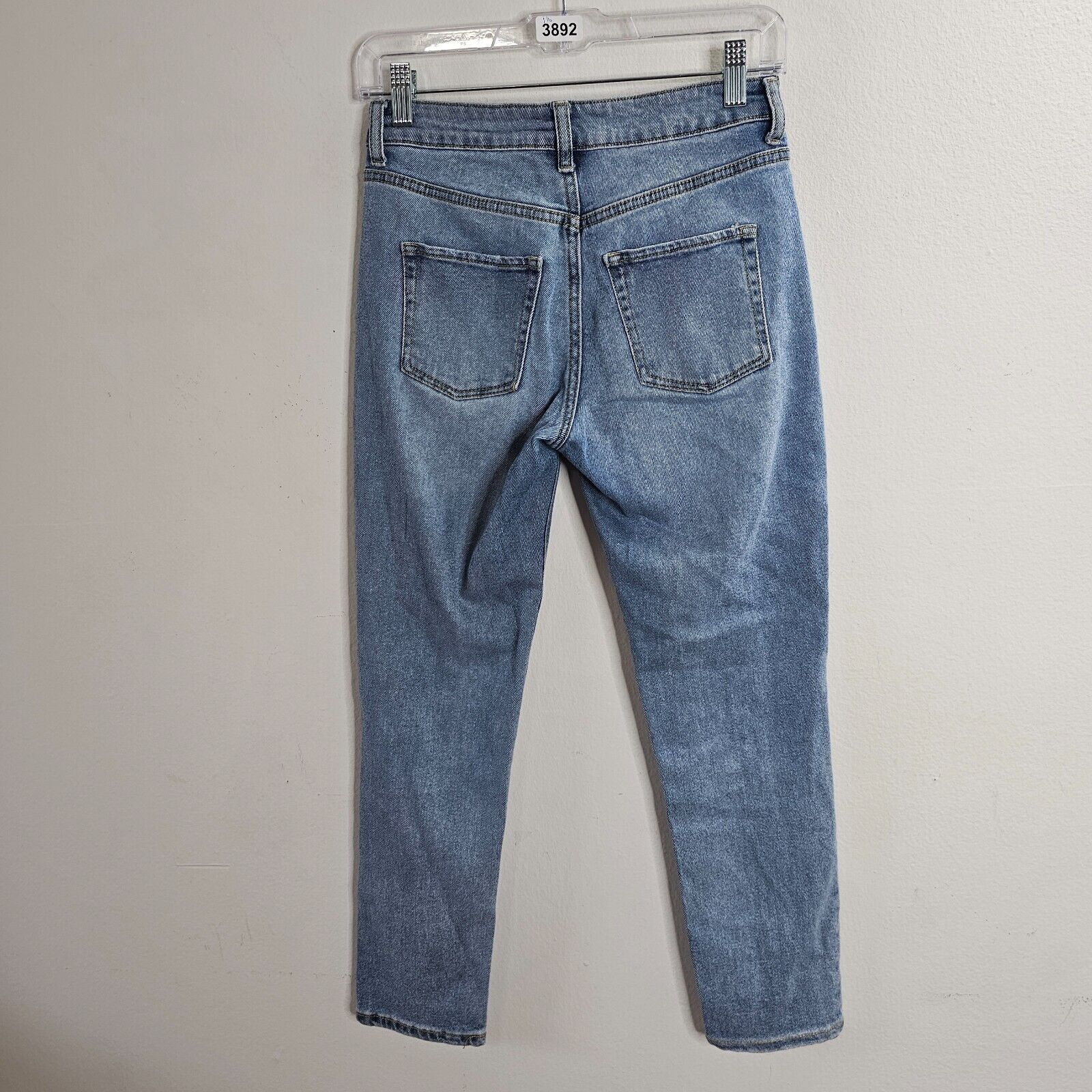 Other Wild Fable Med Wash Distress Knee Slim-Fit Button Jeans 0 Size 25" / US 0 / IT 36 - 2 Thumbnail