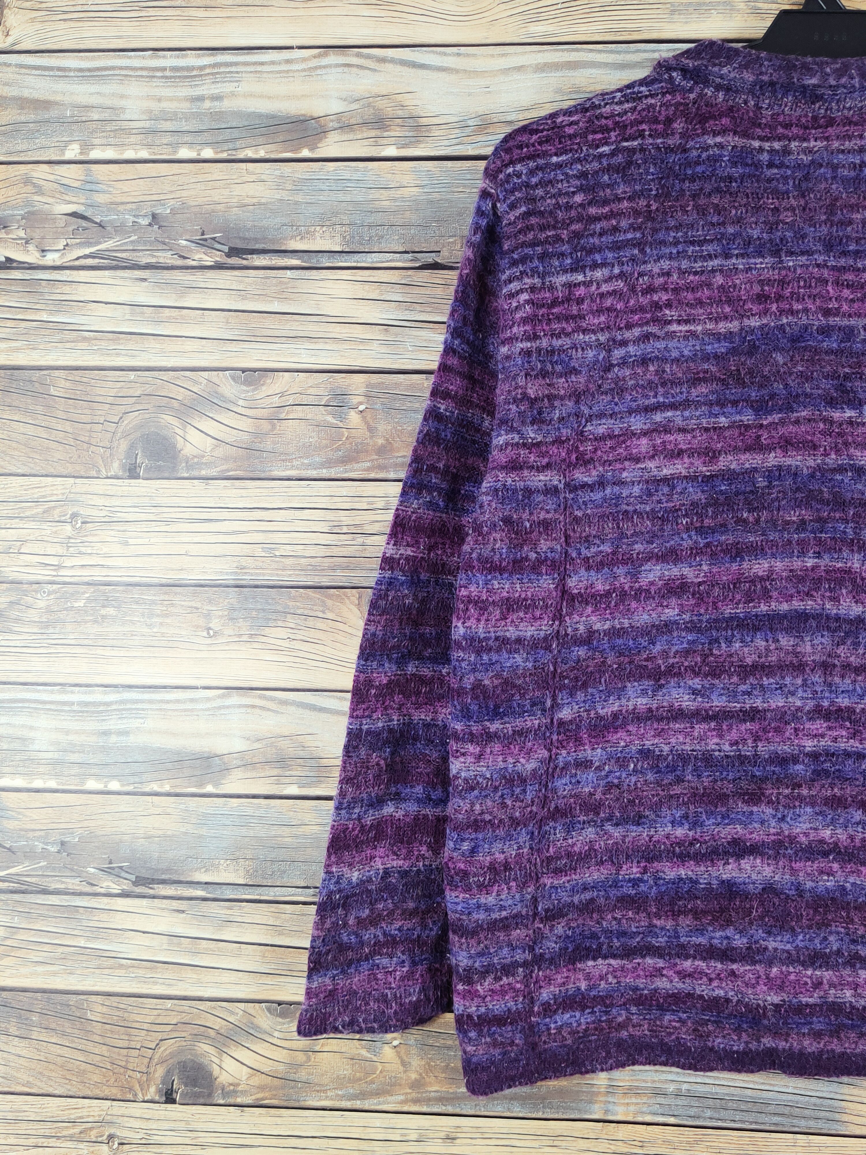 Japanese Brand Japanese Brand Dark Purple Knitwear Cardigan #W993 Size M / US 6-8 / IT 42-44 - 8 Thumbnail