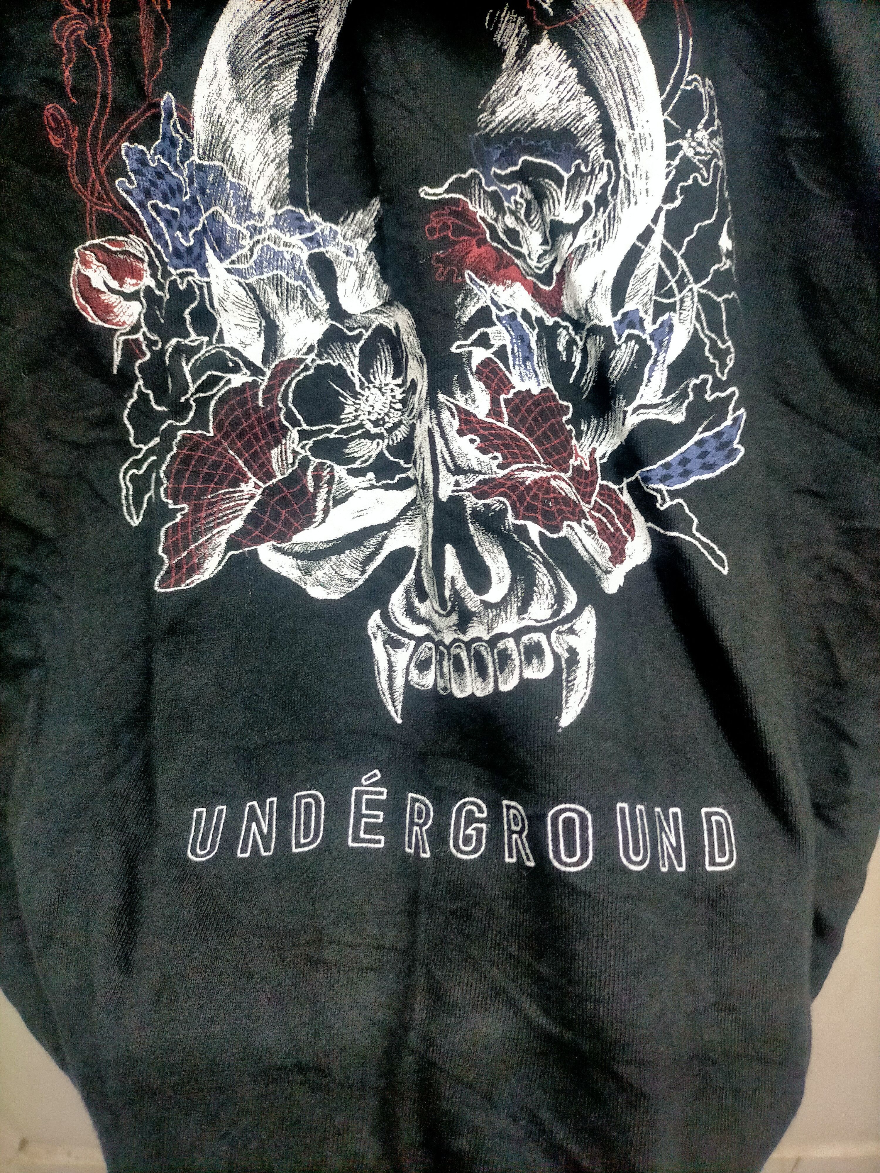 Roen Roen x Underground Skull Flower Pullover Hoodie Size US L / EU 52-54 / 3 - 2 Thumbnail