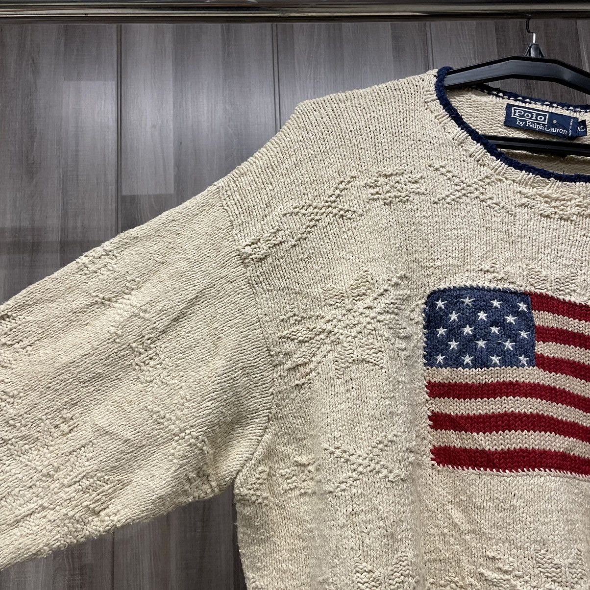 Polo Ralph Lauren Polo Ralph Lauren American Flag Sweater Size US XL / EU 56 / 4 - 6 Thumbnail