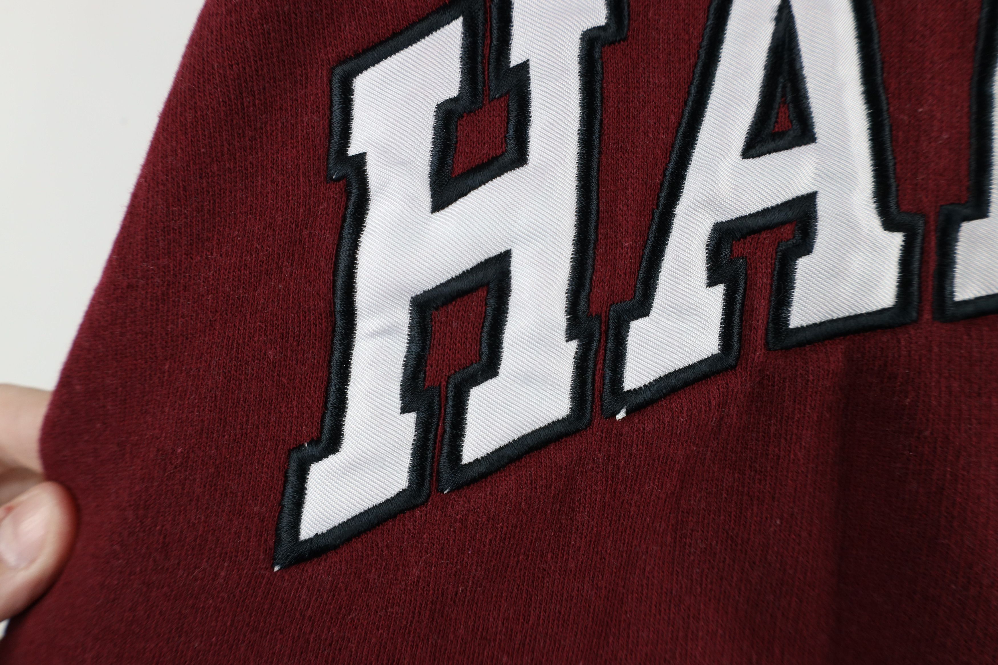 Vintage Vintage 90s Harvard University Hoodie Sweatshirt Red Size XL / US 12-14 / IT 48-50 - 5 Thumbnail