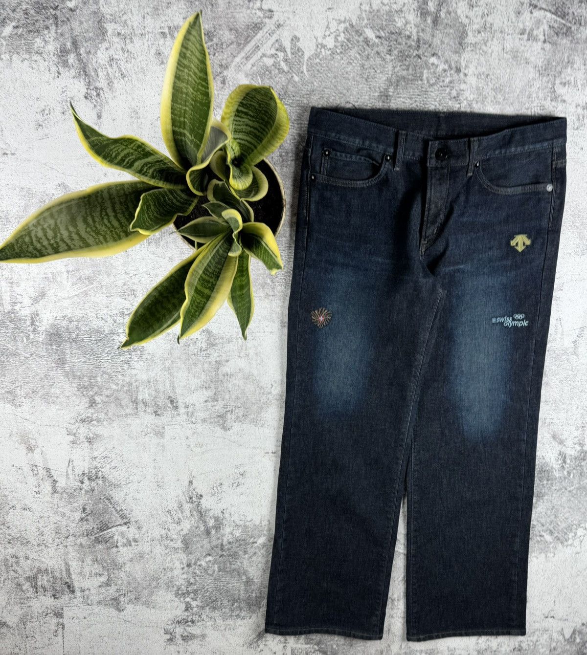 EDWIN Swiss Olympic Switzerland 38 Pants Jeans Denim Y2K