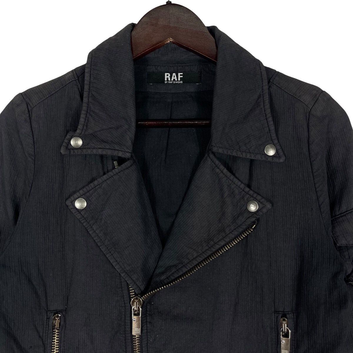 Raf by Raf Simons Vintage SS2006 Seersucker Cotton Classic Rider Jacket Size US S / EU 44-46 / 1 - 5 Thumbnail