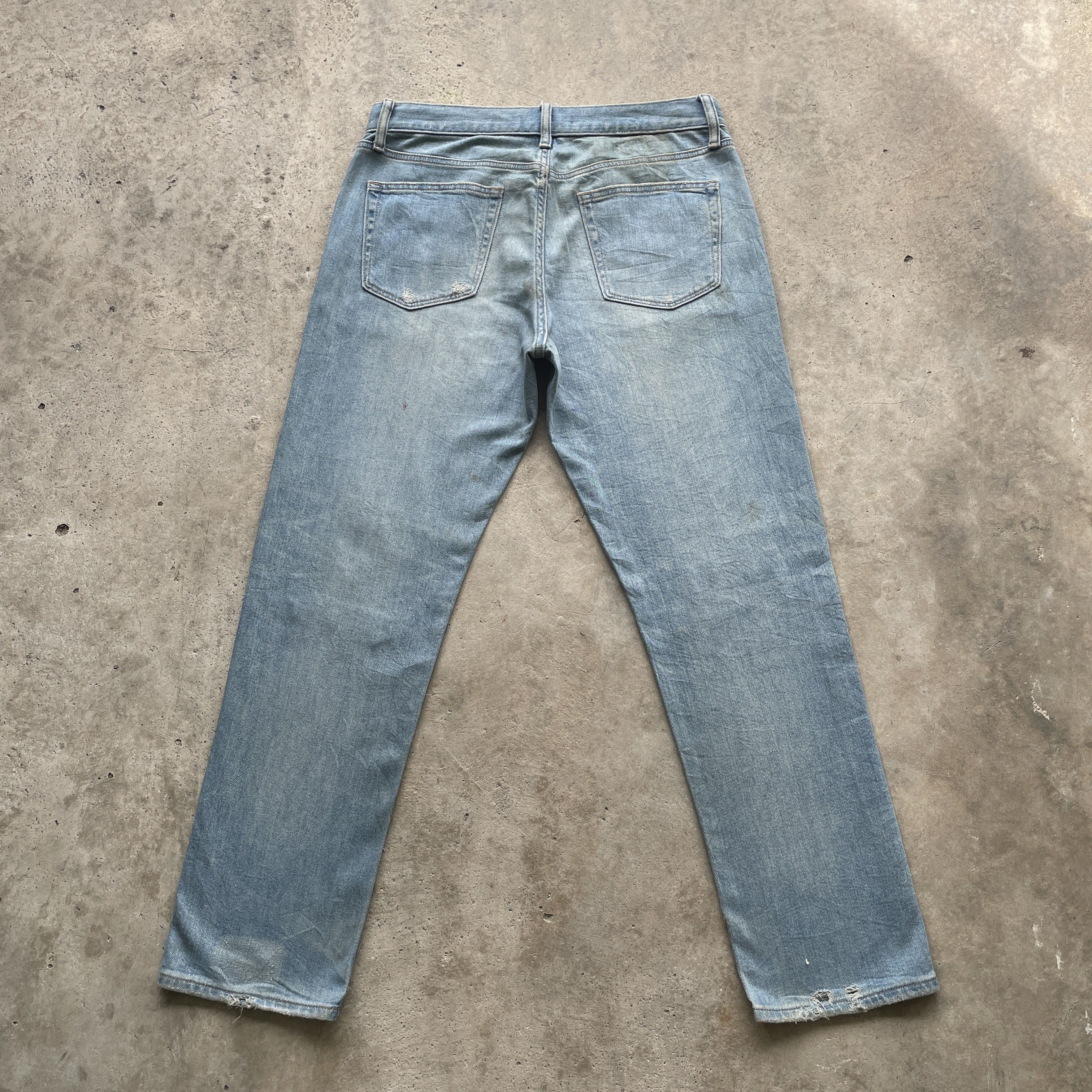 Japanese Brand VINTAGE JAPANESE JEANS DISTRESSED FADED DENIM PANTS W34 Size US 34 / EU 50 - 10 Thumbnail