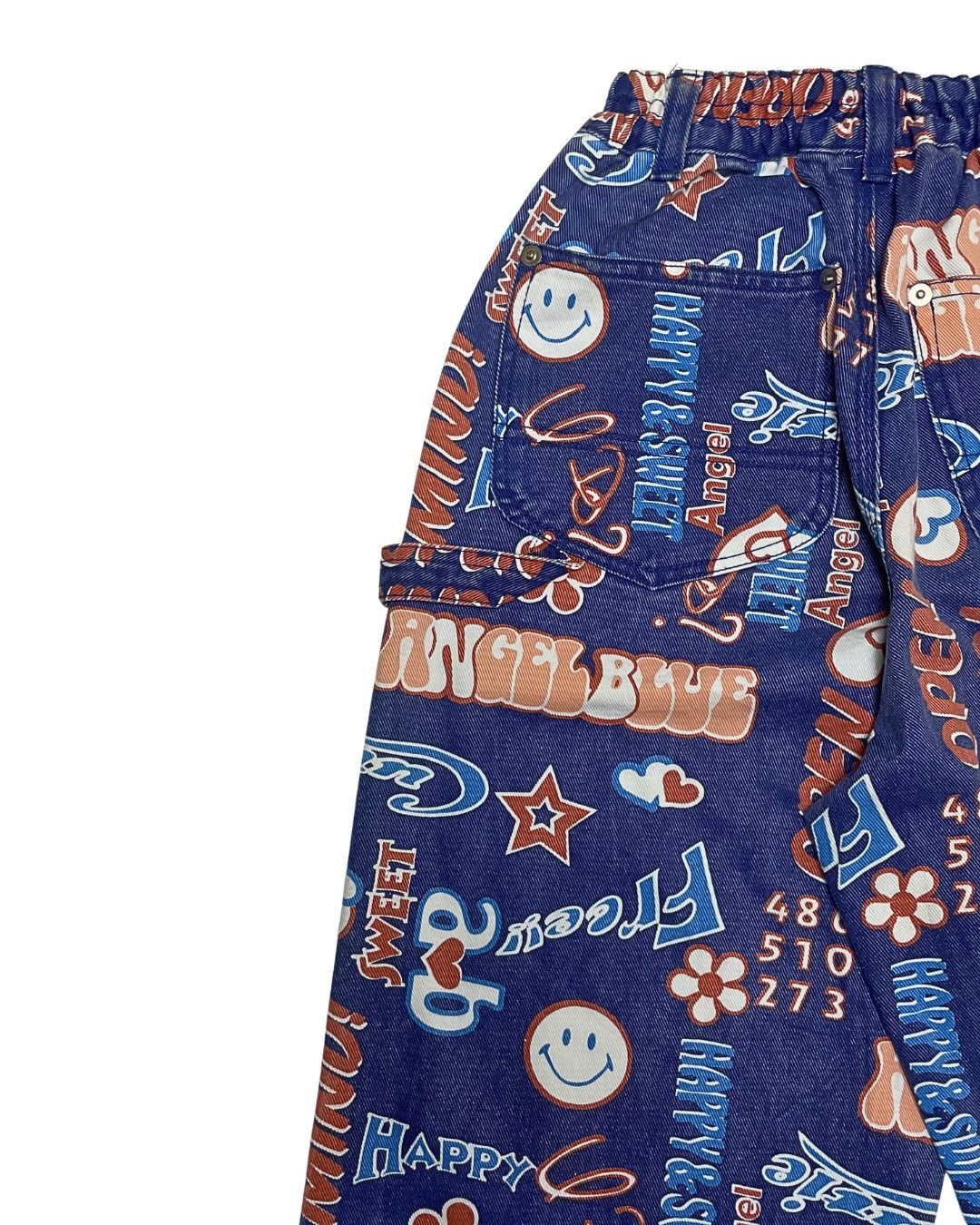 Angel Blue The Rainbow-Pop Graffiti Monogram Carpenter Jeans Size 25" / US 0 / IT 36 - 3 Thumbnail