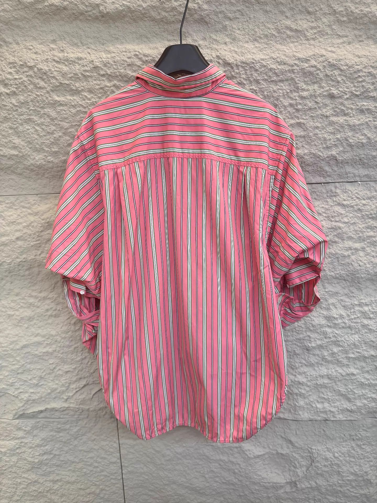 Balenciaga Balenciaga Pink Stripe Deconstructed Shirt Women's Size XS / US 0-2 / IT 36-38 - 4 Thumbnail