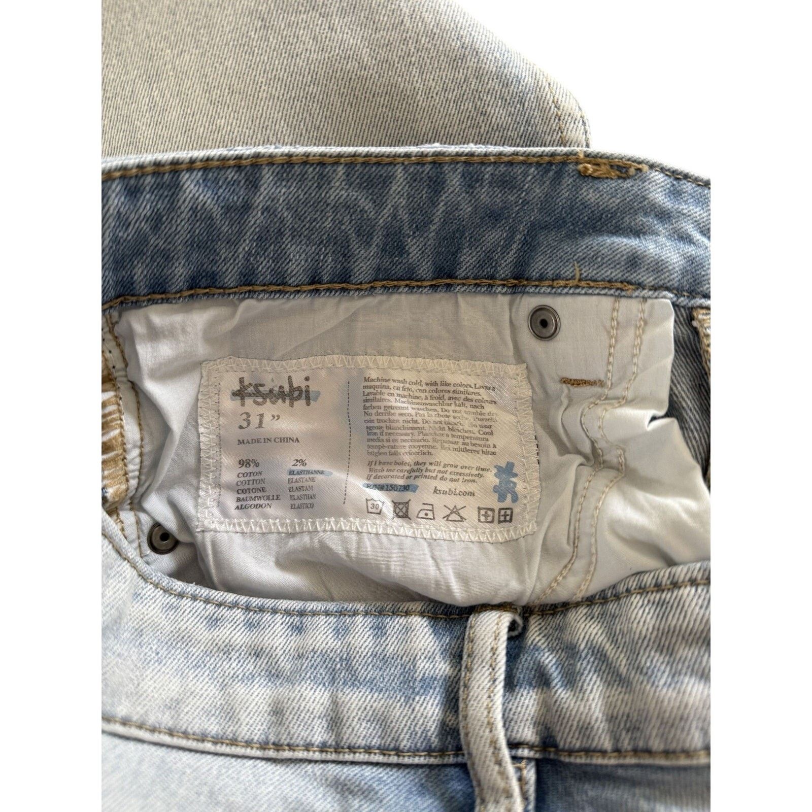 Ksubi Ksubi Chitch Lion Slim Tapered Fit Distressed Jeans Size US 31 - 3 Thumbnail