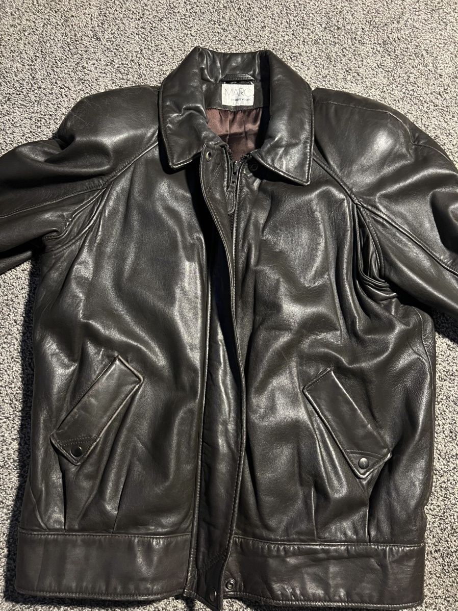Andrew Marc Vintage 1989 Andrew Marc Leather Bomber - Made in Korea - XL Size US L / EU 52-54 / 3 - 1 Thumbnail