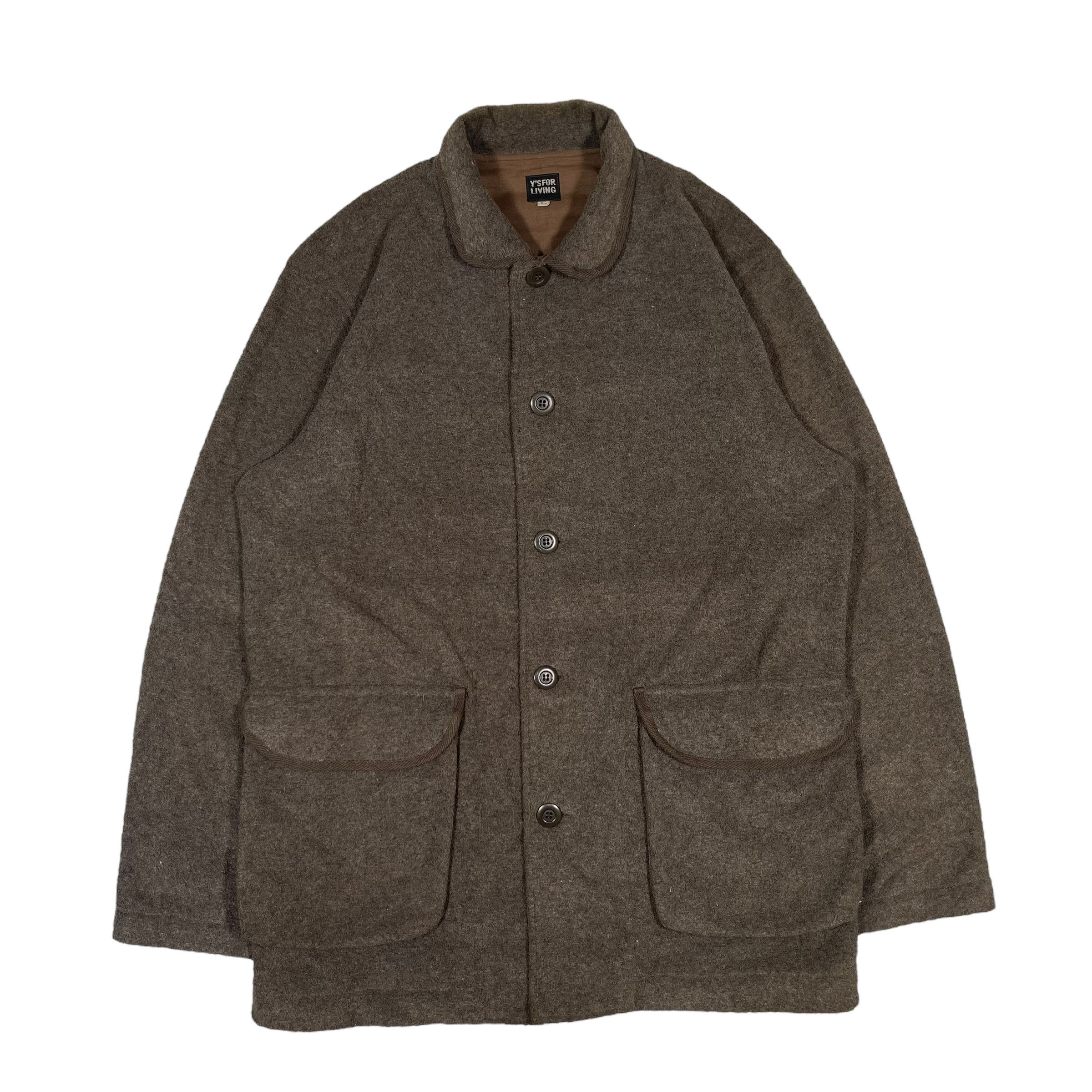 Vintage × Yohji Yamamoto Yohji Yamamoto Ys 1980s Wool Mohair Fleece Oversize Jacket Size US L / EU 52-54 / 3 - 1 Thumbnail