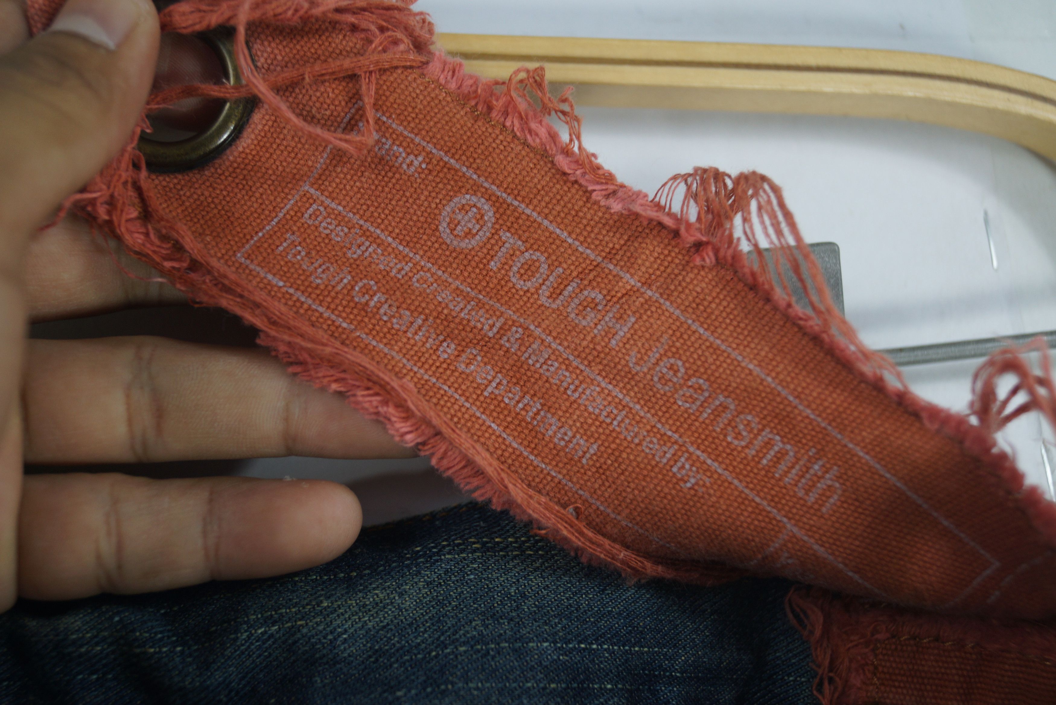 Other Rare Denim Tough Jeansmith Nice Design Size US 35 - 5 Thumbnail