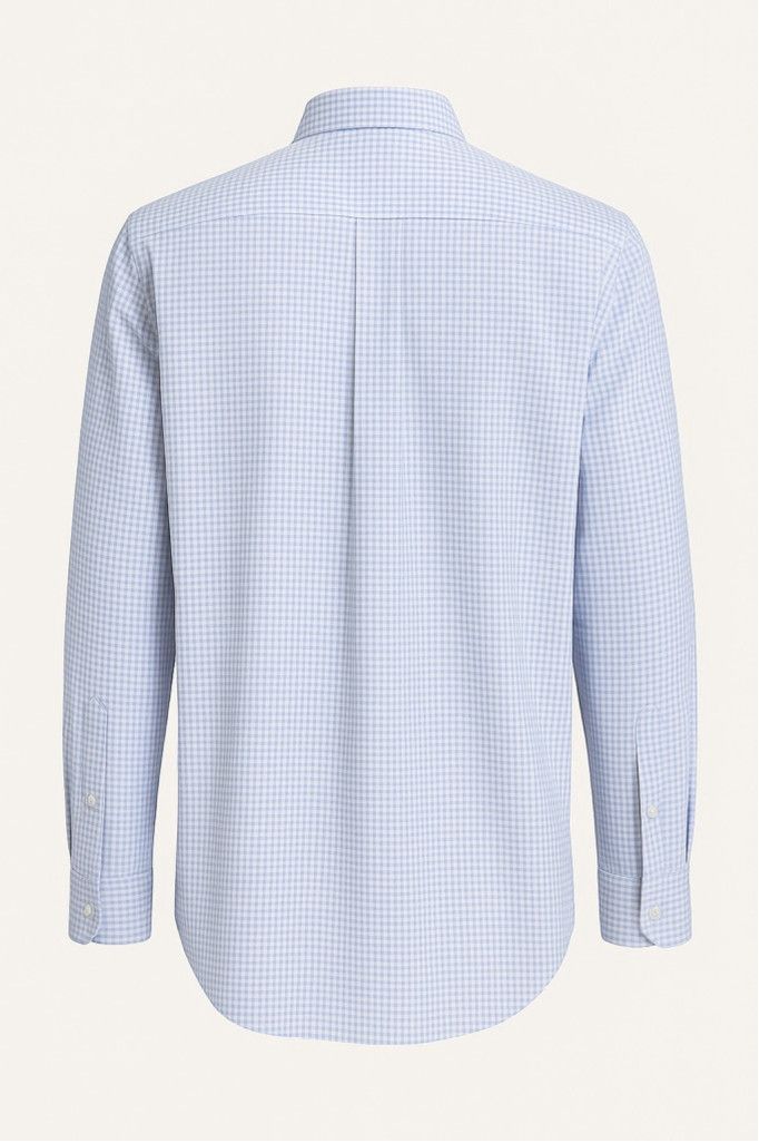 Joseph Abboud Joseph Abboud Light Blue Gingham Non-Iron Classic 18 34/35 Size US S / EU 44-46 / 1 - 3 Thumbnail
