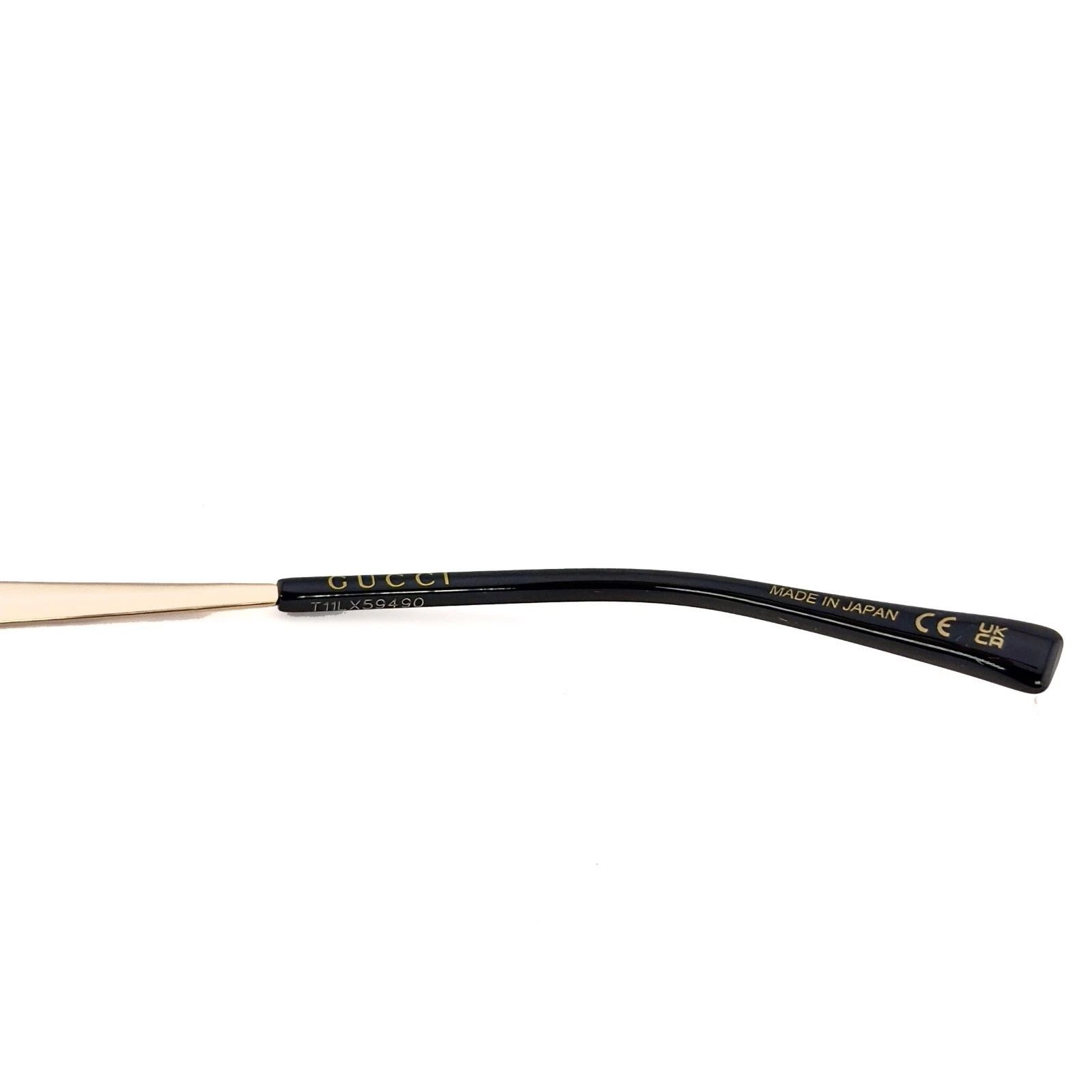 Gucci GUCCI GG1855O 1855 Gold GG Logo Round Unisex Eyeglasses 001 Size ONE SIZE - 7 Thumbnail