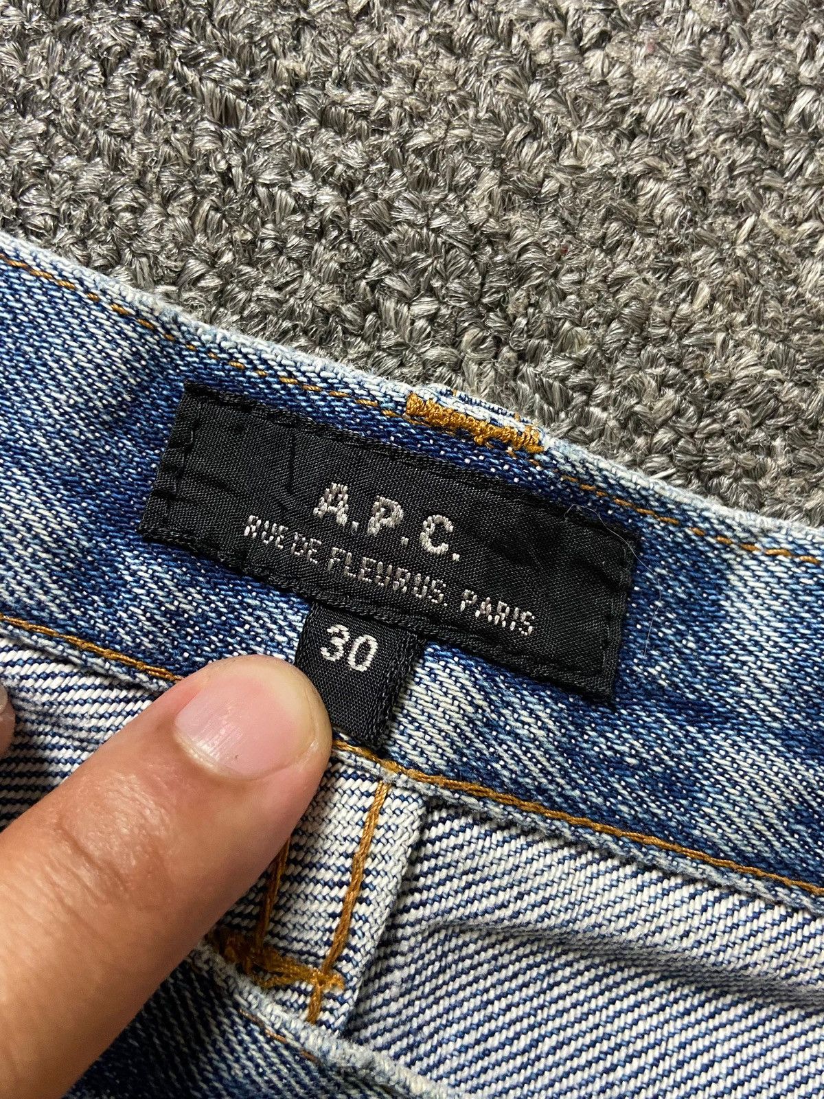 A.P.C. × Japanese Brand × Vintage A.P.C Brand Regular Fit Distressed Denim Jeans (123) Size US 29 - 5 Thumbnail