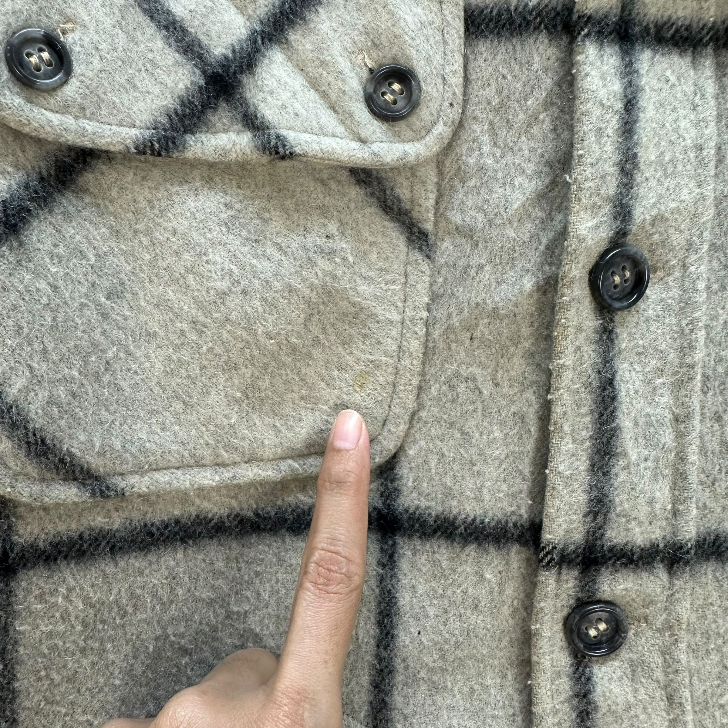 Vintage 90's Zodiac Japan Checked Wool Flannel Jacket #A13-0324 Size US M / EU 48-50 / 2 - 4 Thumbnail