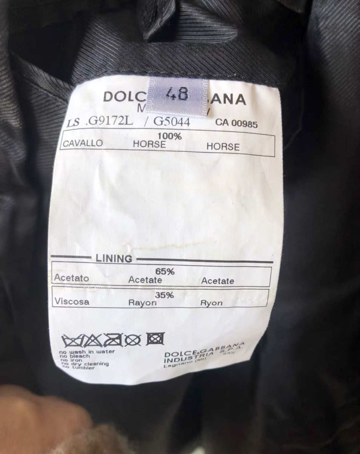 Dolce & Gabbana DG Motorcycle Leather Jacket Size US M / EU 48-50 / 2 - 6 Thumbnail