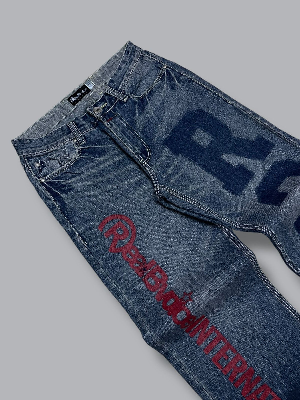 Japanese Brand Vintage 1990s Designer Iconic Real Bvoice Daicock R34 Denim Size US 30 / EU 46 - 9 Thumbnail