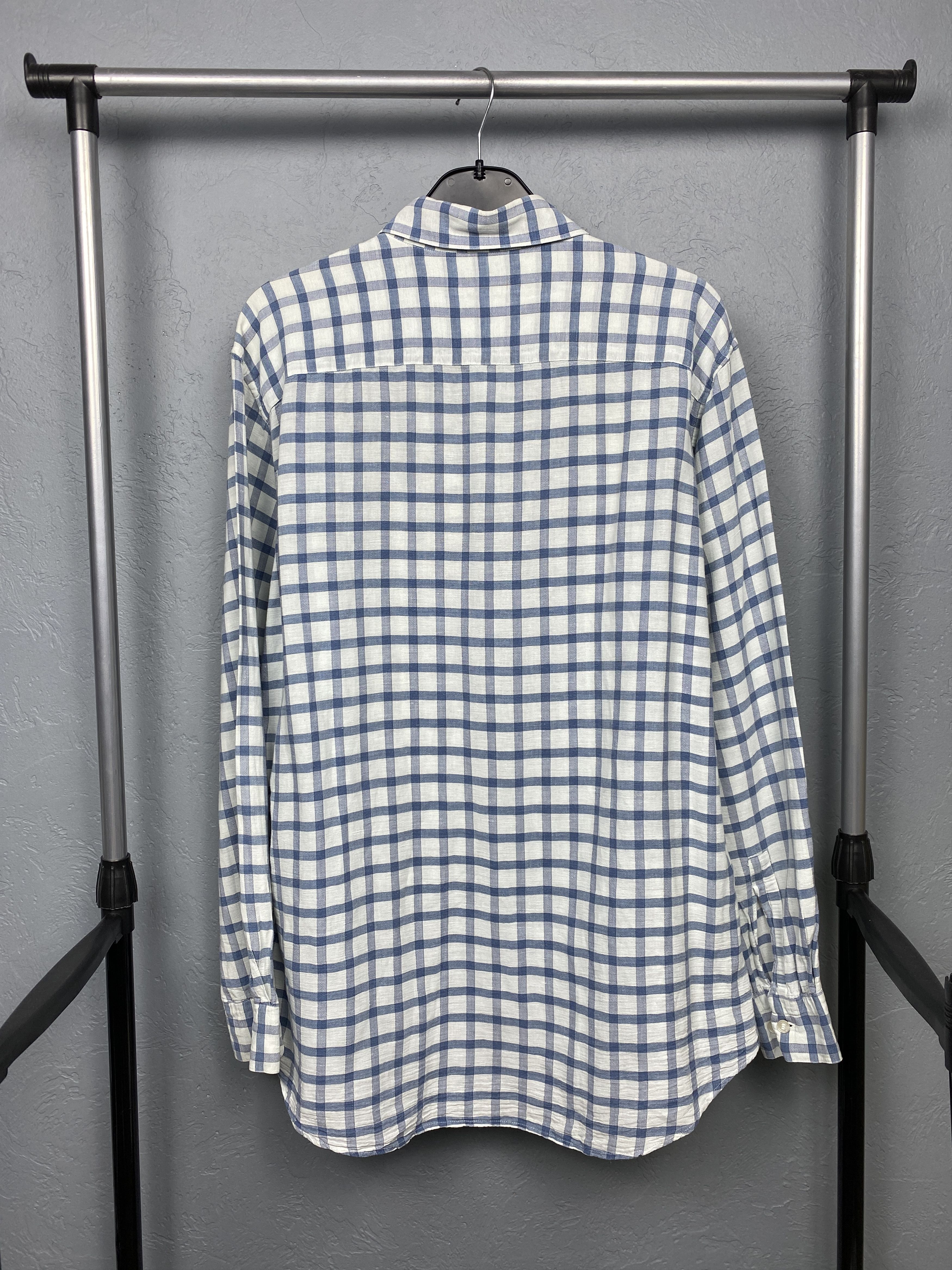 Ermenegildo Zegna Ermenegildo Zegna Vintage Mens LINEN Long Sleeve Shirt Size US L / EU 52-54 / 3 - 8 Thumbnail