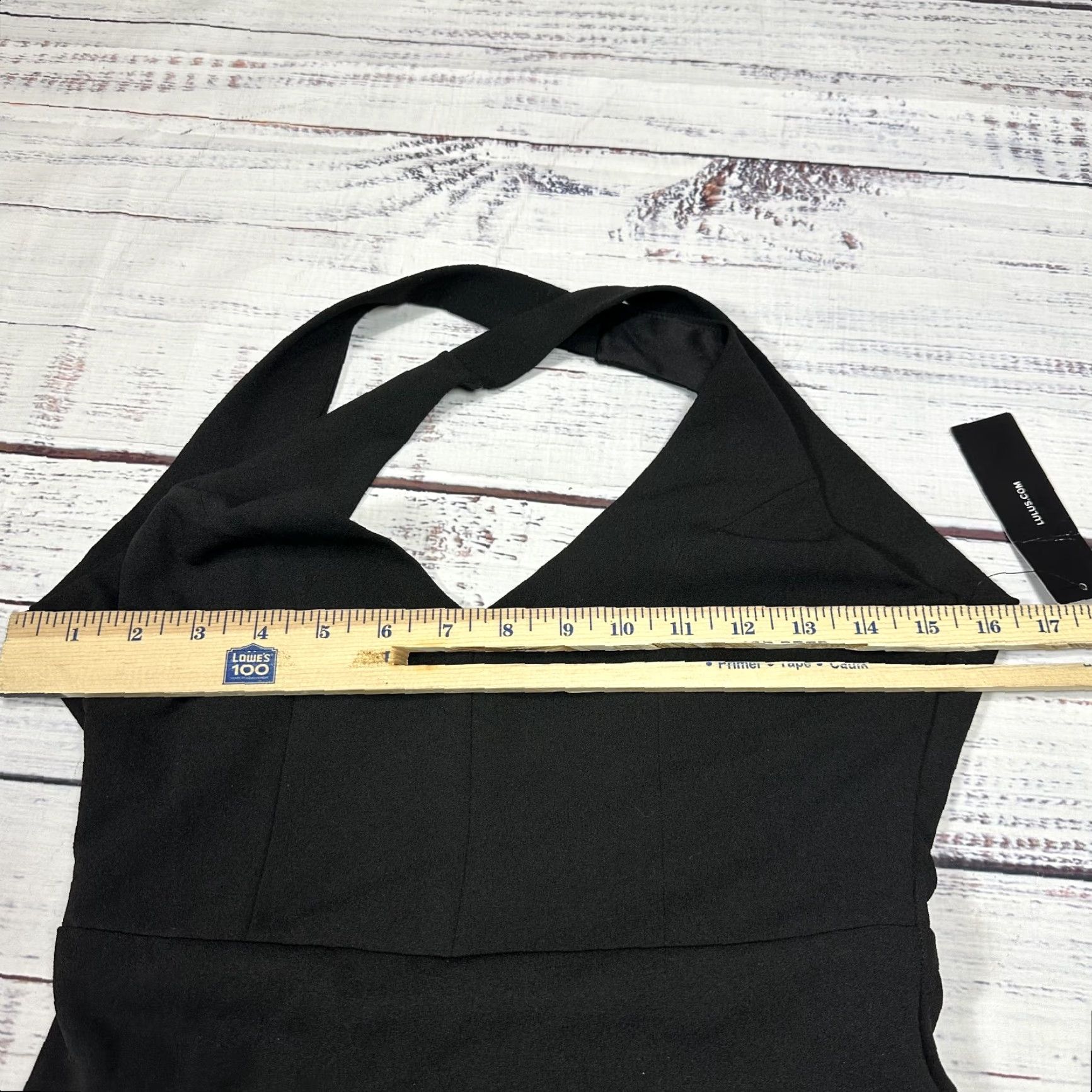 Lulus VINTAGE? No. Lulus Black Halter Bodycon Dress Open Back Stretch Lined Cocktail XS New Size XS / US 0-2 / IT 36-38 - 2 Thumbnail