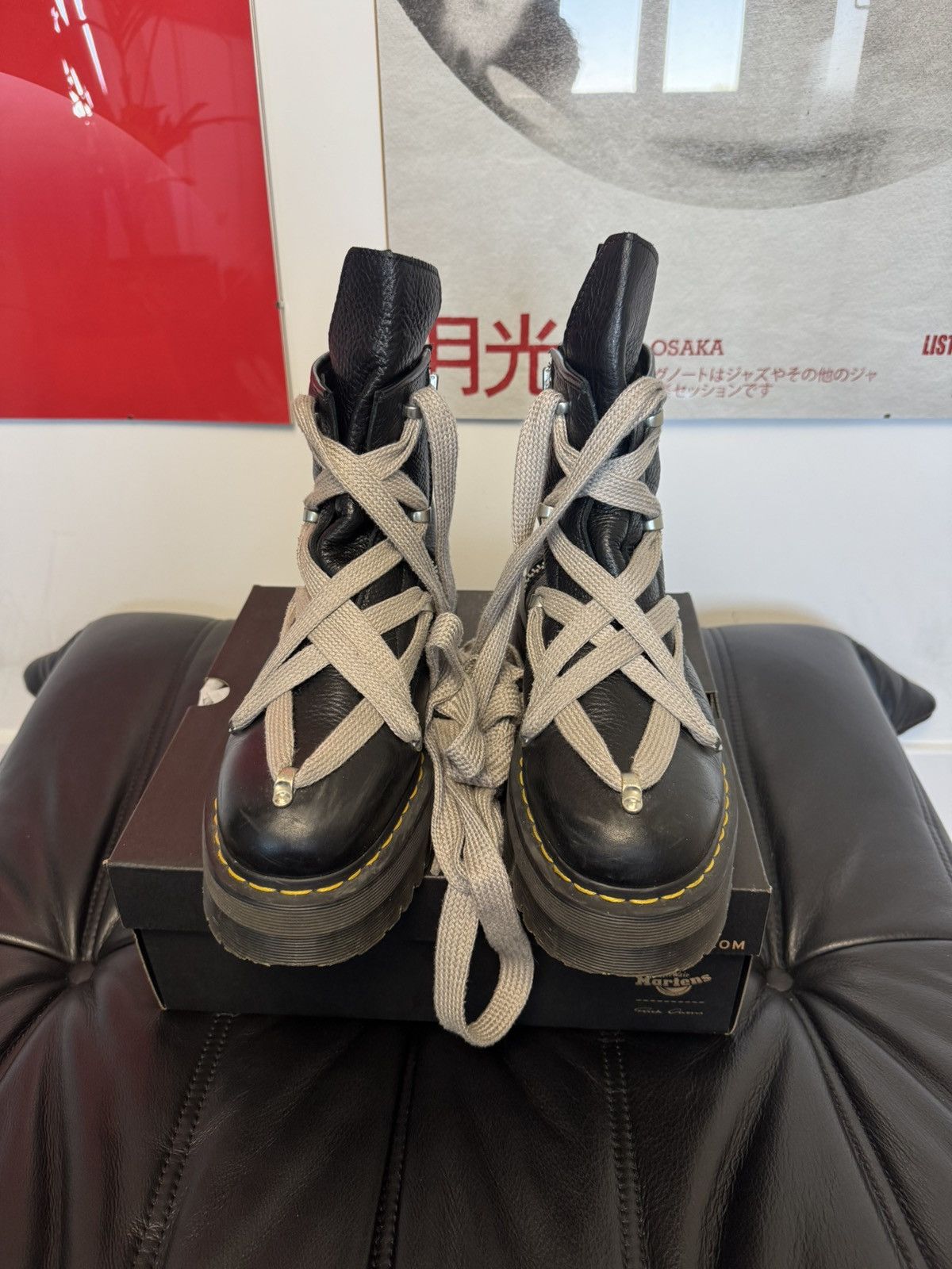 Rick Owens Rick Owens Dr. Martens Jumbo Lace Boot Zip Avant Garde Rare Size US 10 / EU 43 - 2 Thumbnail