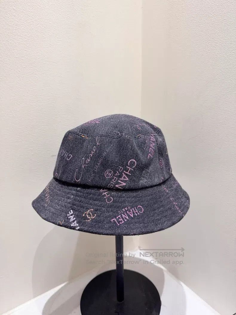 Chanel Chanel Size L Graffiti full of logo fisherman's hat Size ONE SIZE - 1 Thumbnail