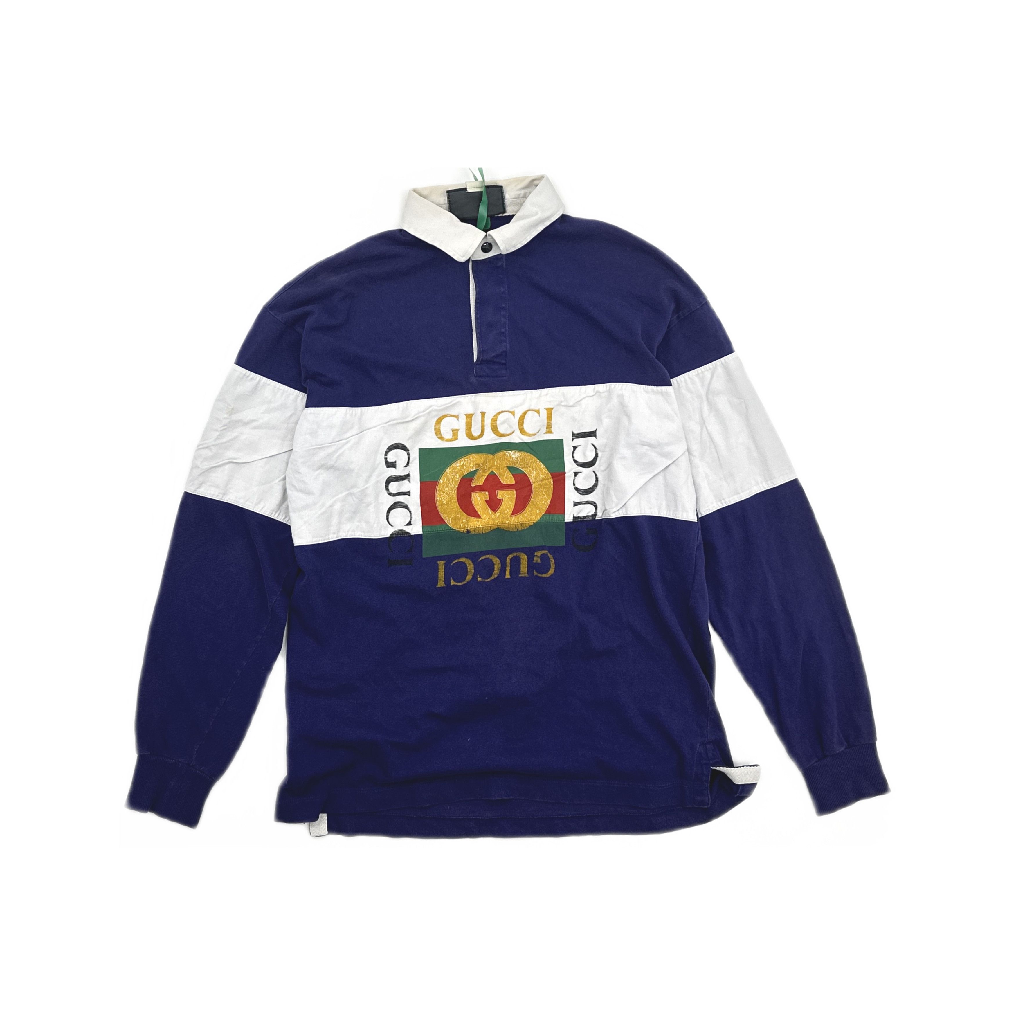 Gucci Gucci Logo Long Sleeve Polo Size S Size US S / EU 44-46 / 1 - 1 Thumbnail