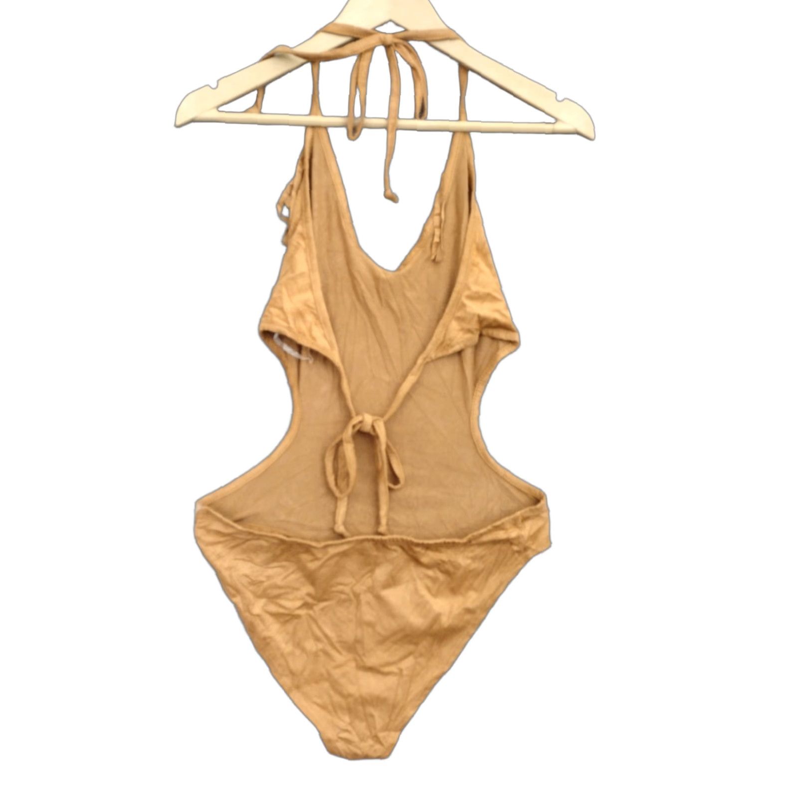 Vintage Codigo Fringe Bodysuit Womens Beige L Size L / US 10 / IT 46 - 1 Thumbnail