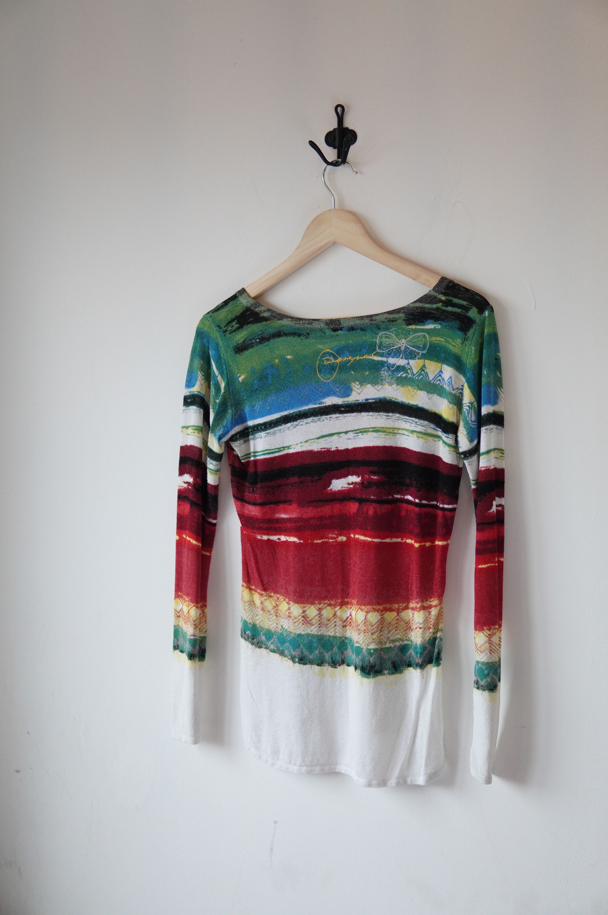 Desigual Desingual Floral Mesh Relaxed Blouse Top Size M / US 6-8 / IT 42-44 - 6 Thumbnail