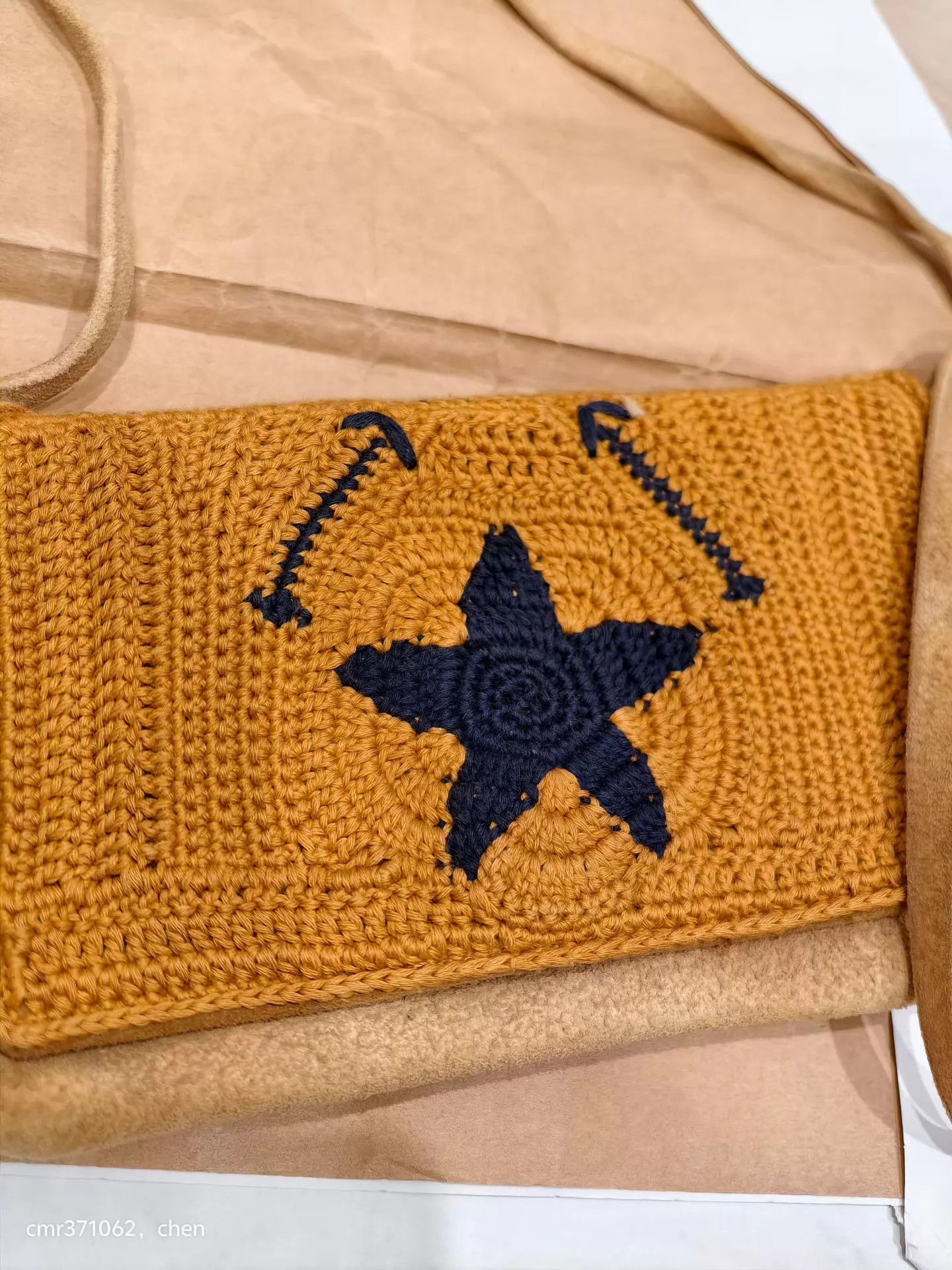 Visvim Visvim 14aw Crochet Pouch L Mustard ELK Wool 22 Units Size ONE SIZE - 6 Thumbnail
