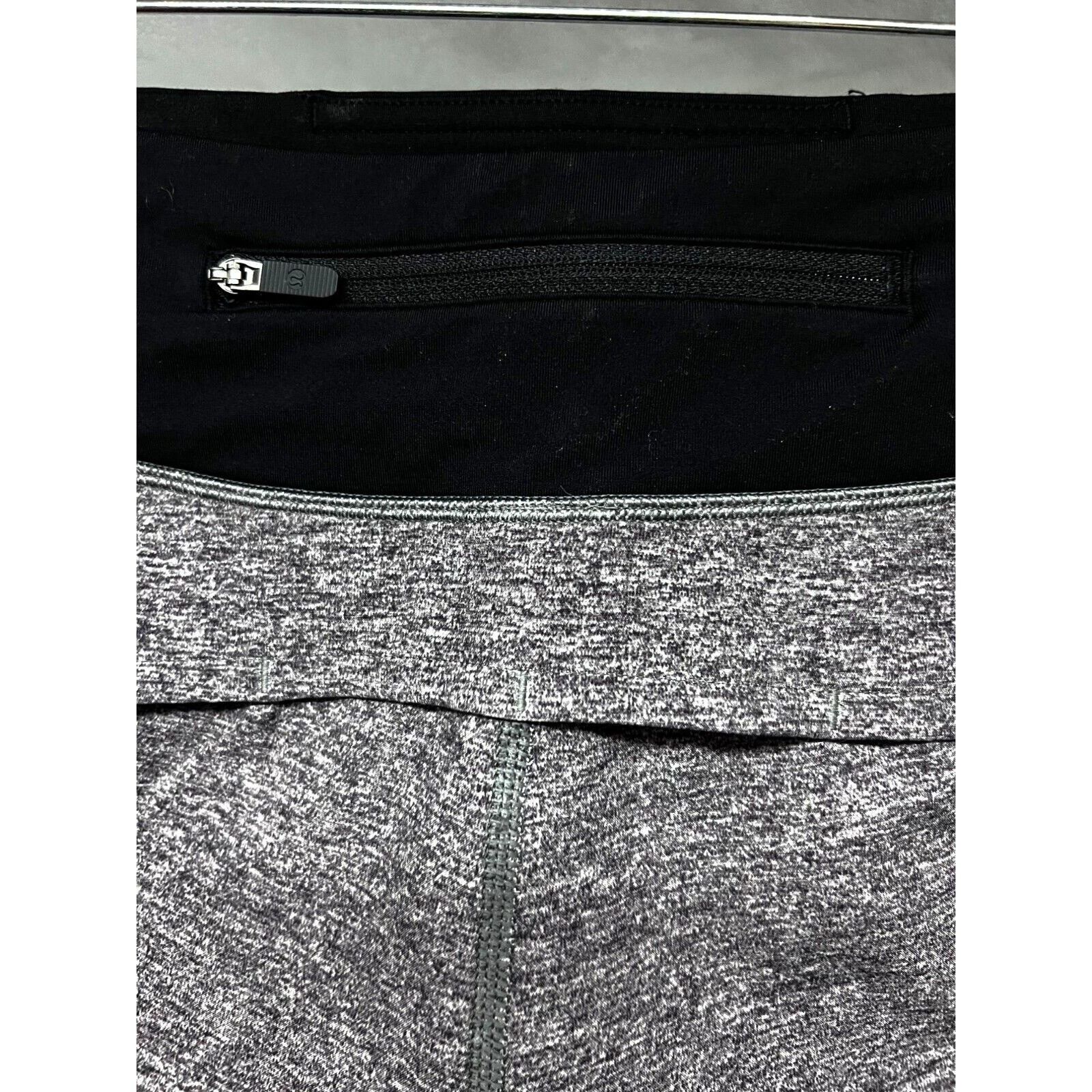 Lululemon Lululemon Speed Up Shorts 4 Heather Gray Zip Pocket Stretch Size 27" / US 4 / IT 40 - 7 Thumbnail