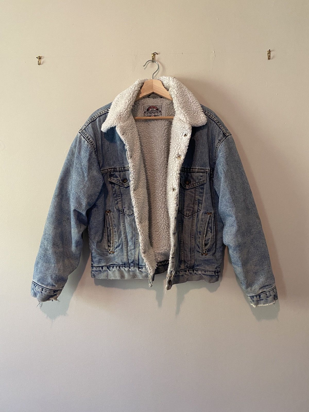 Levi's Vintage Clothing Levis Vintage Denim Sherpa Trucker Jacket Size US M / EU 48-50 / 2 - 2 Thumbnail