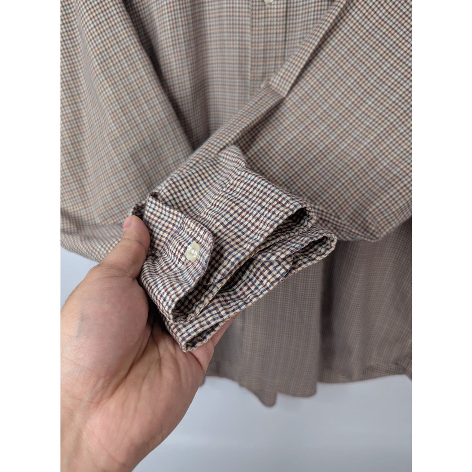 Ralph Lauren Ralph Lauren Shirt Button-Down Brown Plaid XL Cotton Long Sleeve Men’s Button-Up Casual, Classic, Preppy, Logo, All Seasons Size US XL / EU 56 / 4 - 3 Thumbnail
