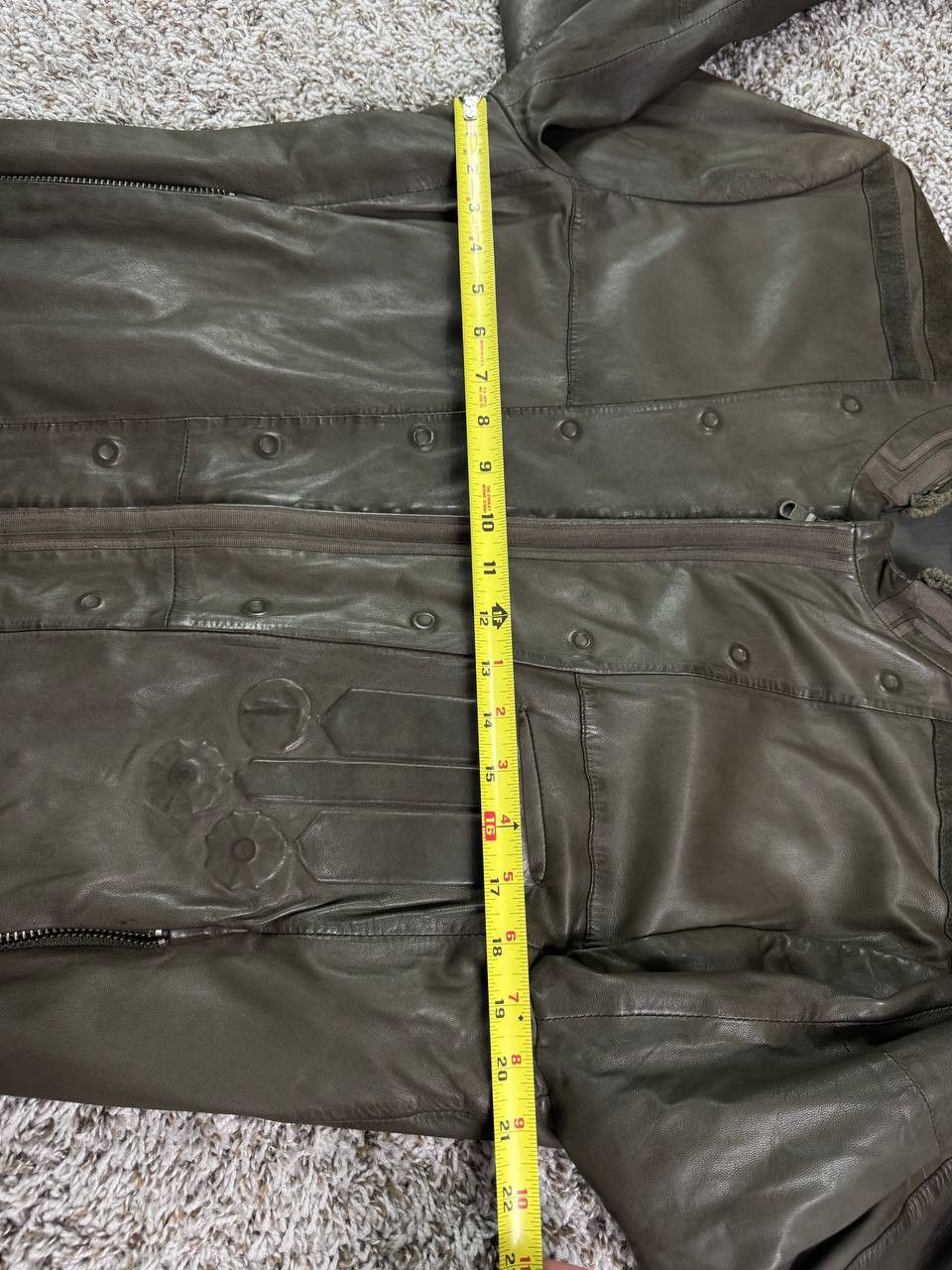 Diesel Black Gold Diesel Black Gold Label Sheep Leather Moto Jacket Biker Size US XXL / EU 58 / 5 - 7 Thumbnail