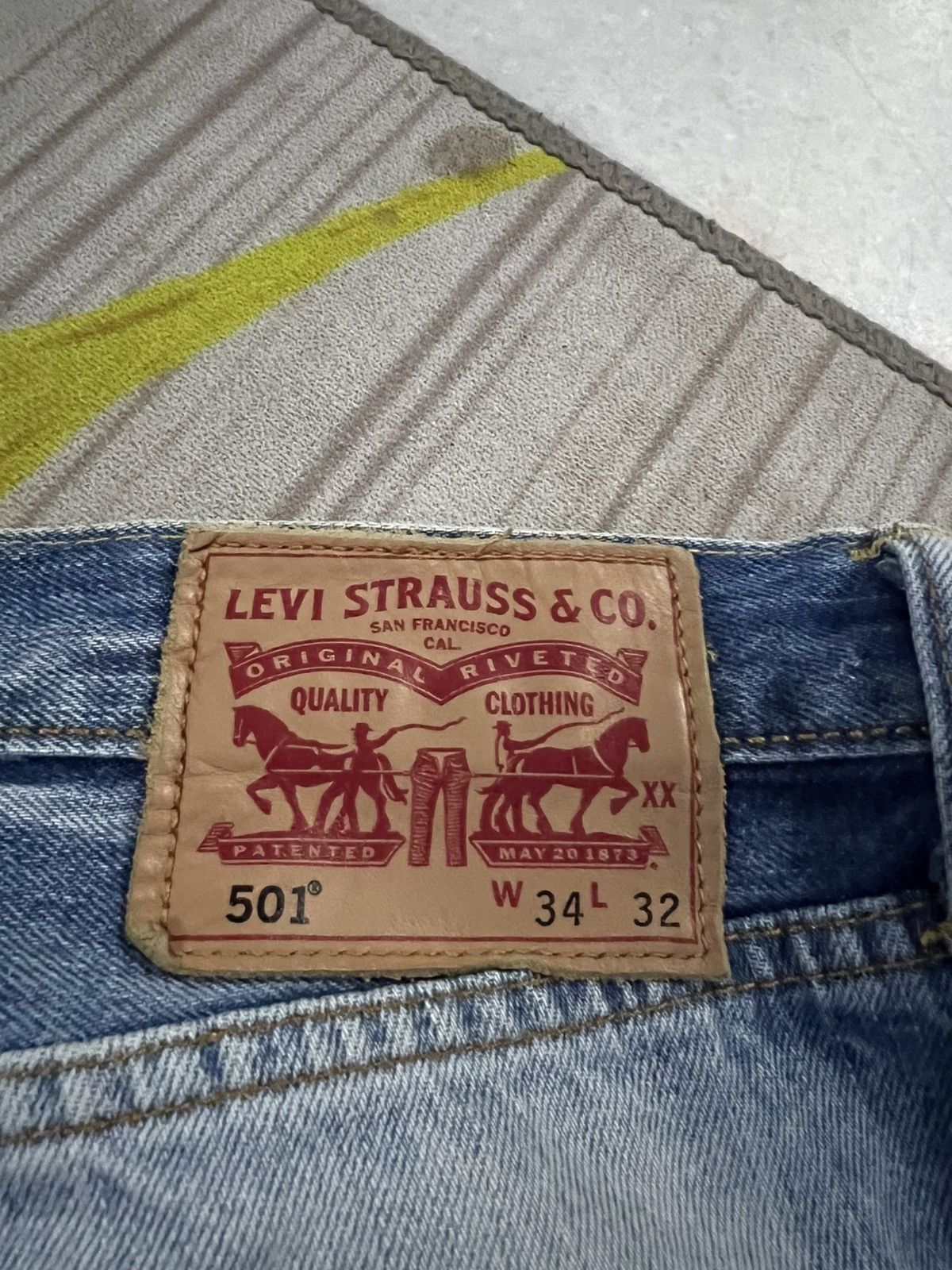 Levi's Vintage Levis 501 Distress Stone Wash Jean Size US 34 / EU 50 - 23 Thumbnail