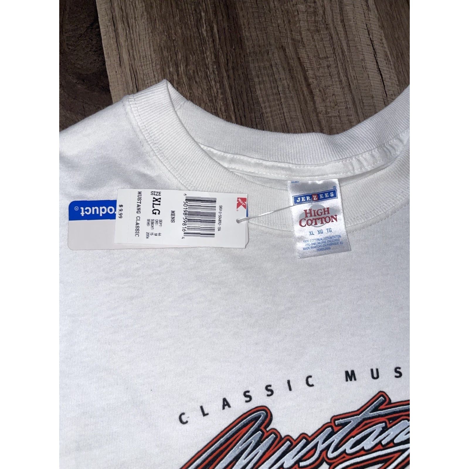 Vintage VINTAGE Mustang Shirt XL Men White BNWT Size US XL / EU 56 / 4 - 3 Thumbnail