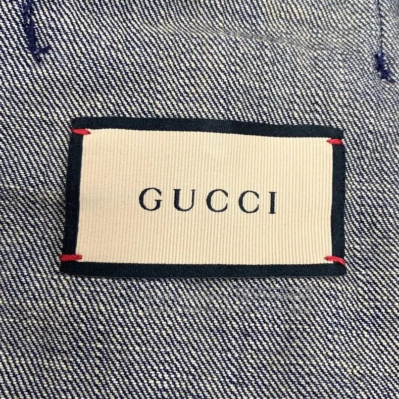 Gucci Gucci Blue Logo Denim Jacket. Size US XS / EU 42 / 0 - 6 Thumbnail