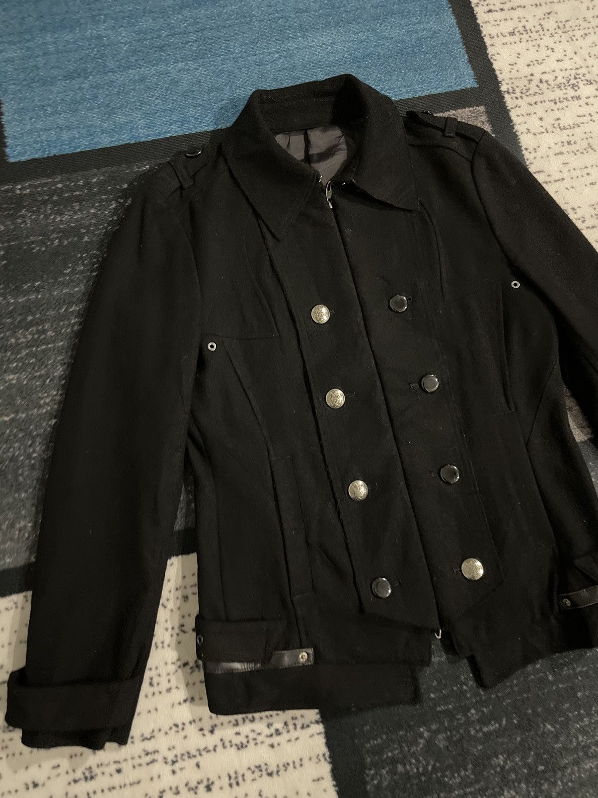 PPFM PPFM Double Breasted Zipper Wool Jacket Size US M / EU 48-50 / 2 - 4 Thumbnail