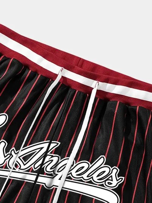 Jean Haseki x Itou Stripe basketball Graphic shorts DRIP Size US 32 / EU 48 - 5 Thumbnail