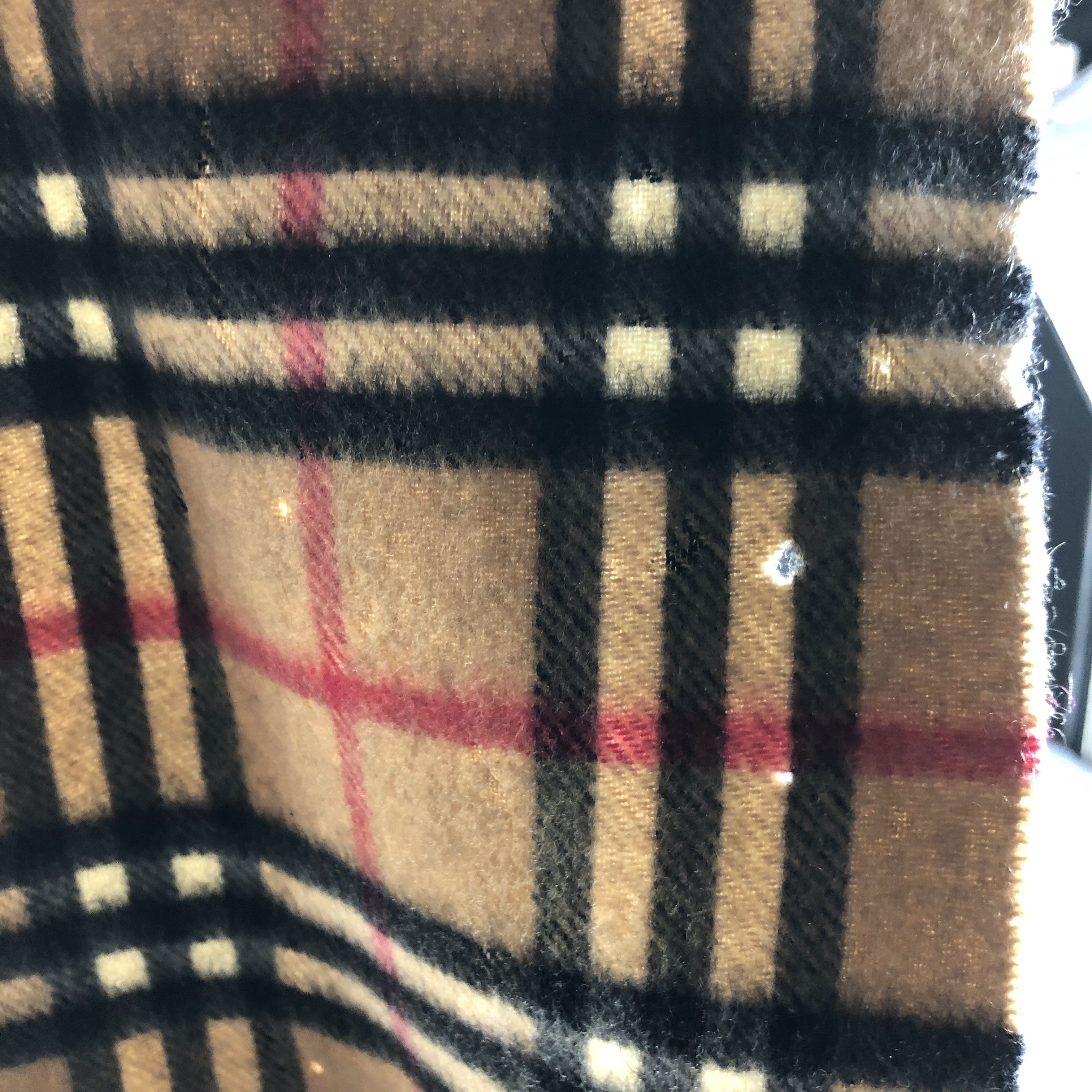 Burberry Burberrys Nova Check Tan Cashmere Scarf Muffler V2615 Size ONE SIZE - 15 Thumbnail