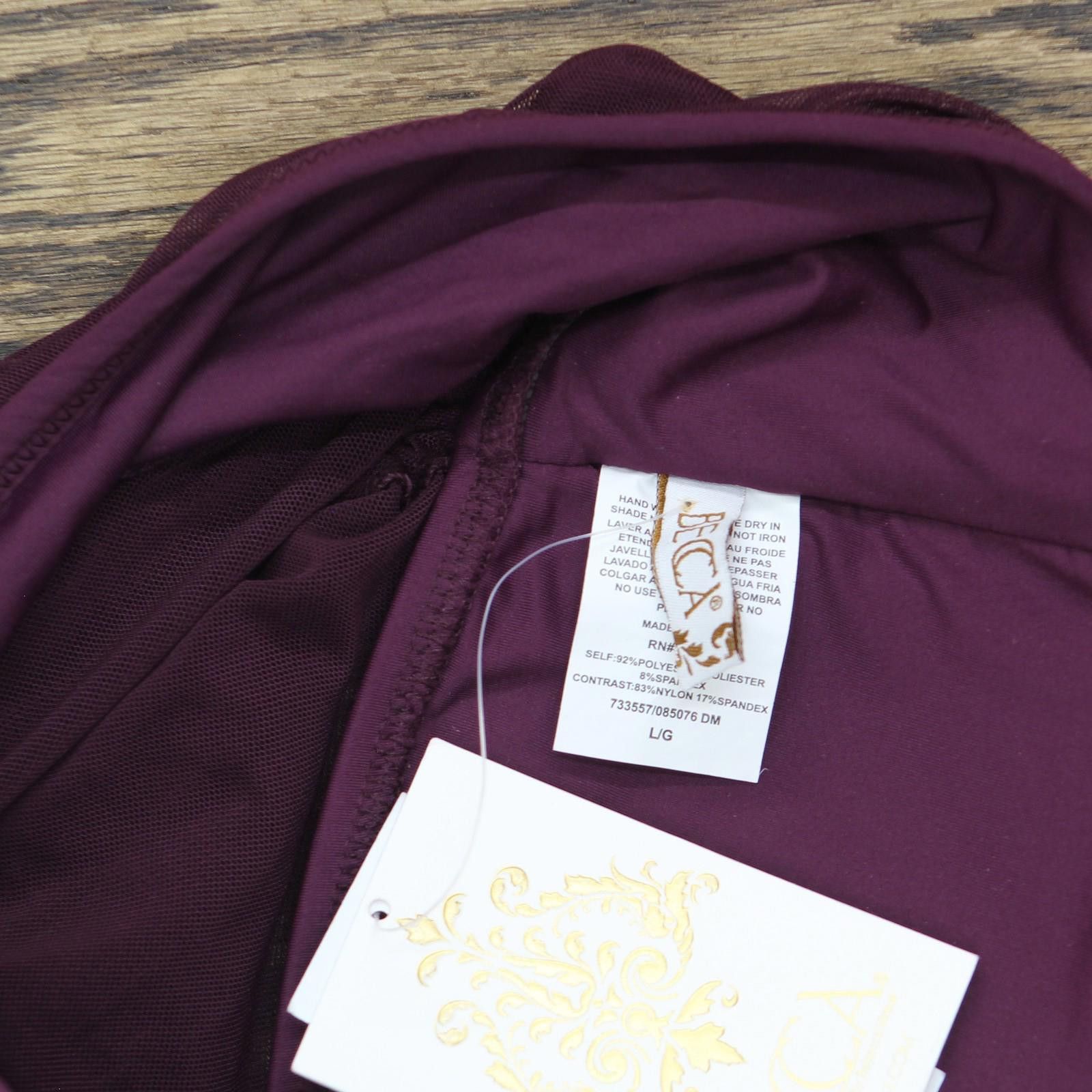 Other New Becca Muse Tankini Swim Top 733557 Aubergine Purple L Size ONE SIZE - 4 Thumbnail