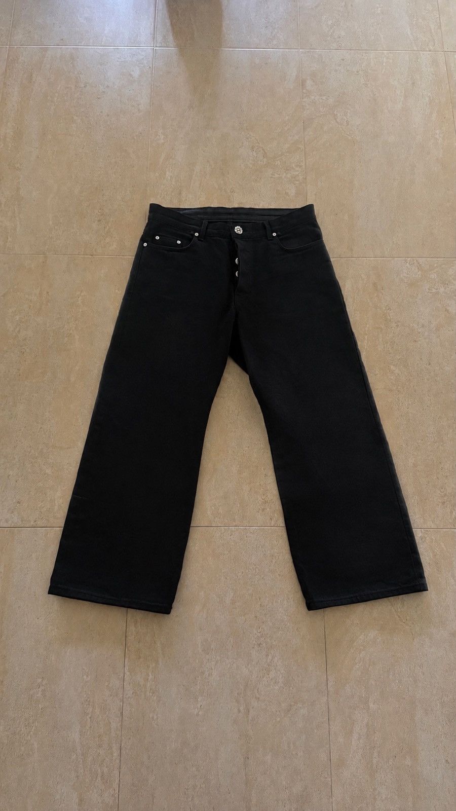 Chrome Hearts Chrome Hearts “KS” Baggy Selvedge Jeans sz 34 NEW