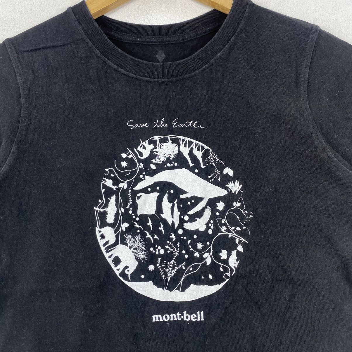 Montbell Montbell Save The Earth Graphic Tee Black Gorpcore Cotton Size S / US 4 / IT 40 - 4 Thumbnail