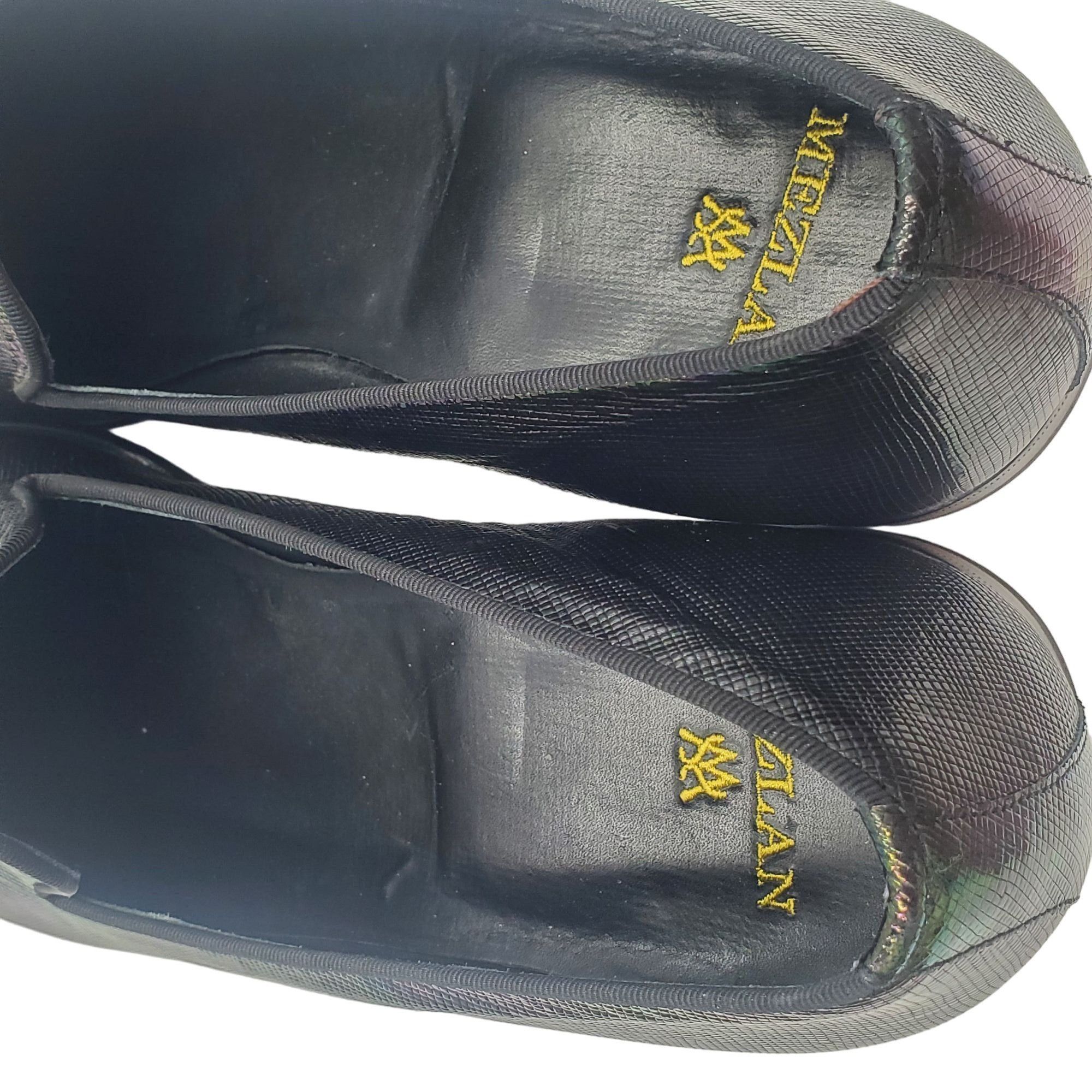 Mezlan Mezlan Cole ll Men's size 14 Black Iridescent Leather loafer Size US 14 / EU 47 - 11 Thumbnail