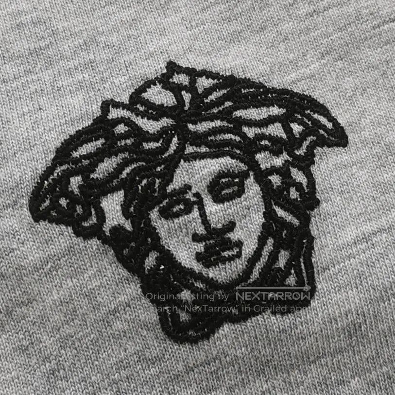 Versace Versace Gray Cotton Medusa Logo Crew Neck T-Shirt XL. Size US XL / EU 56 / 4 - 1 Thumbnail